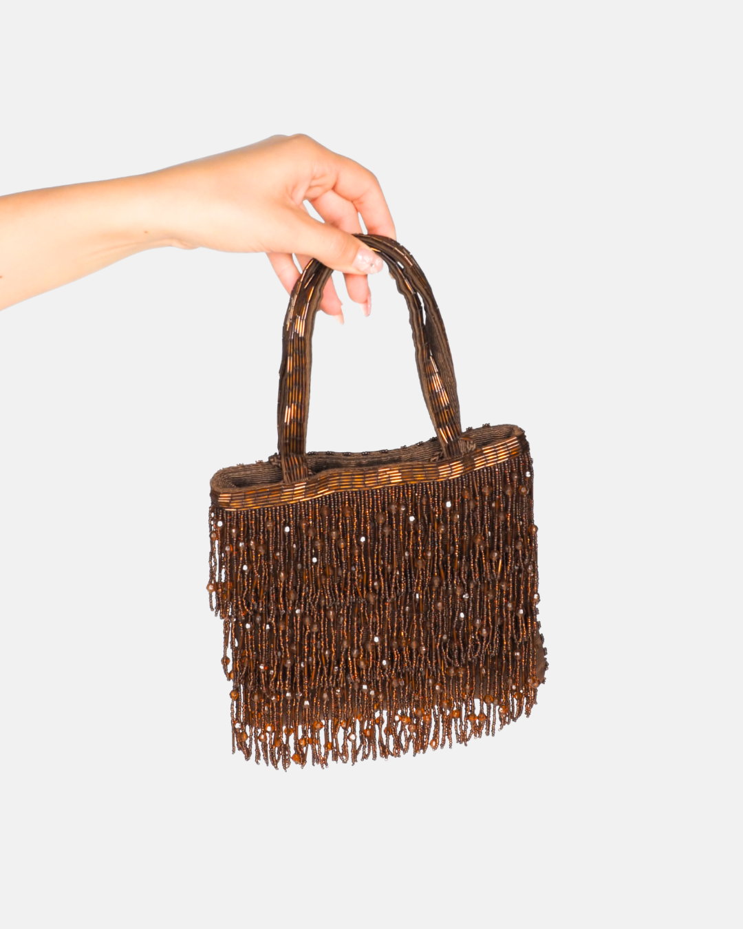 Boho Fringe Beaded Purse