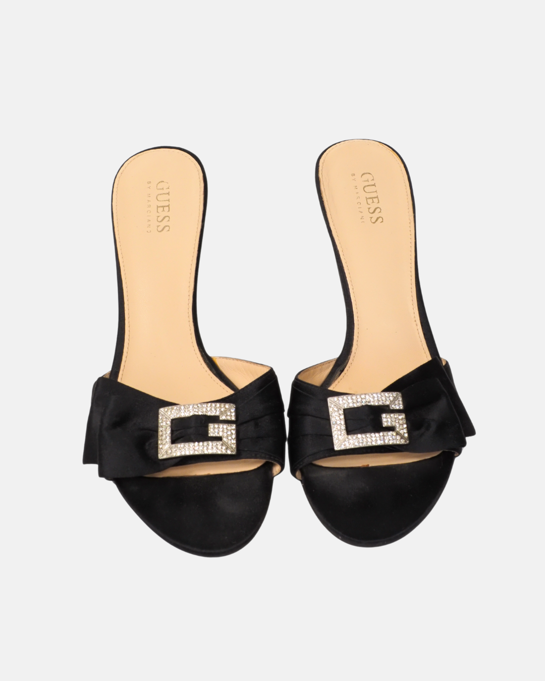 Guess mules in black