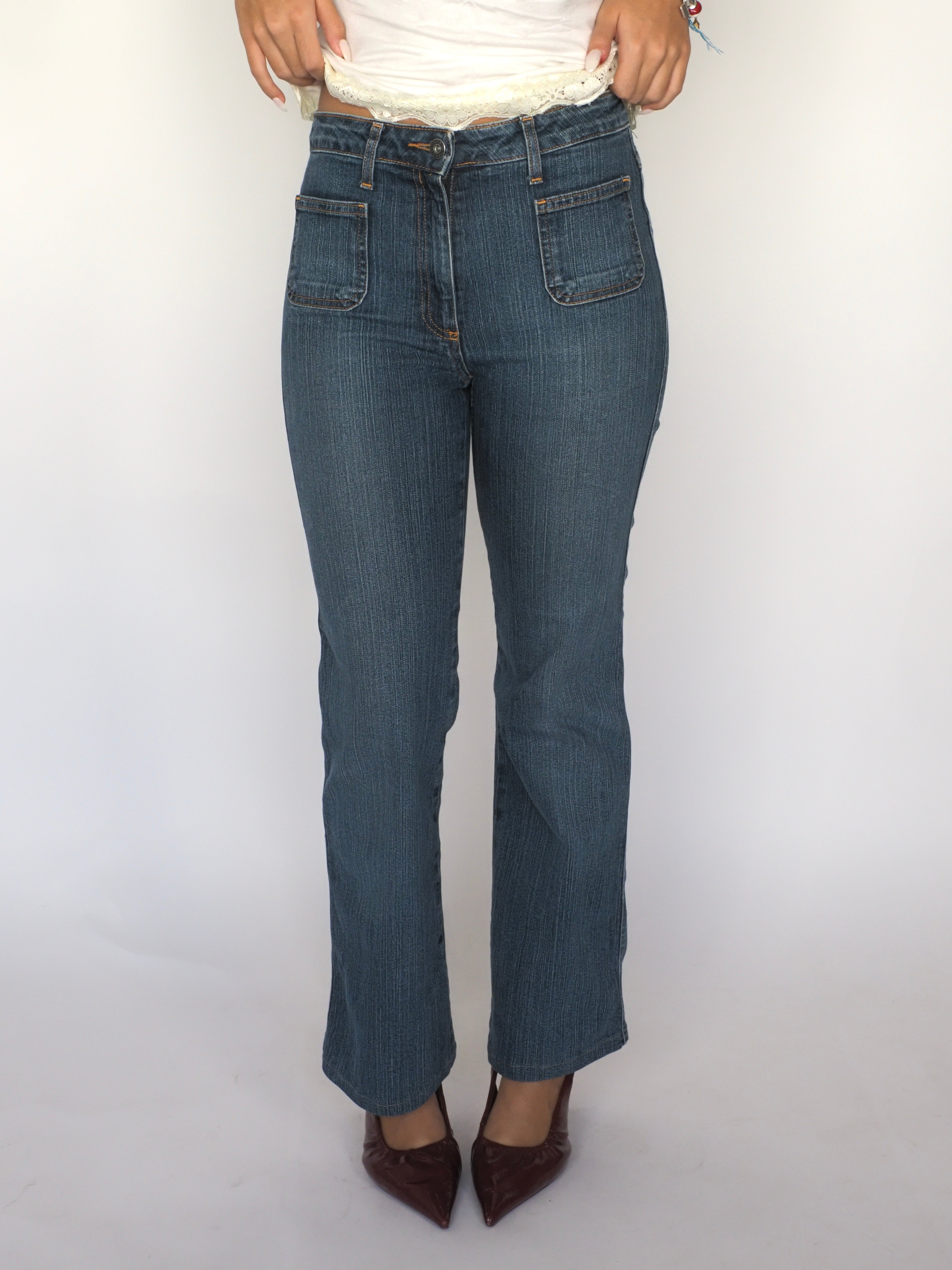 Mid-Wash Front-Pocket Straight Jeans – S.Oliver