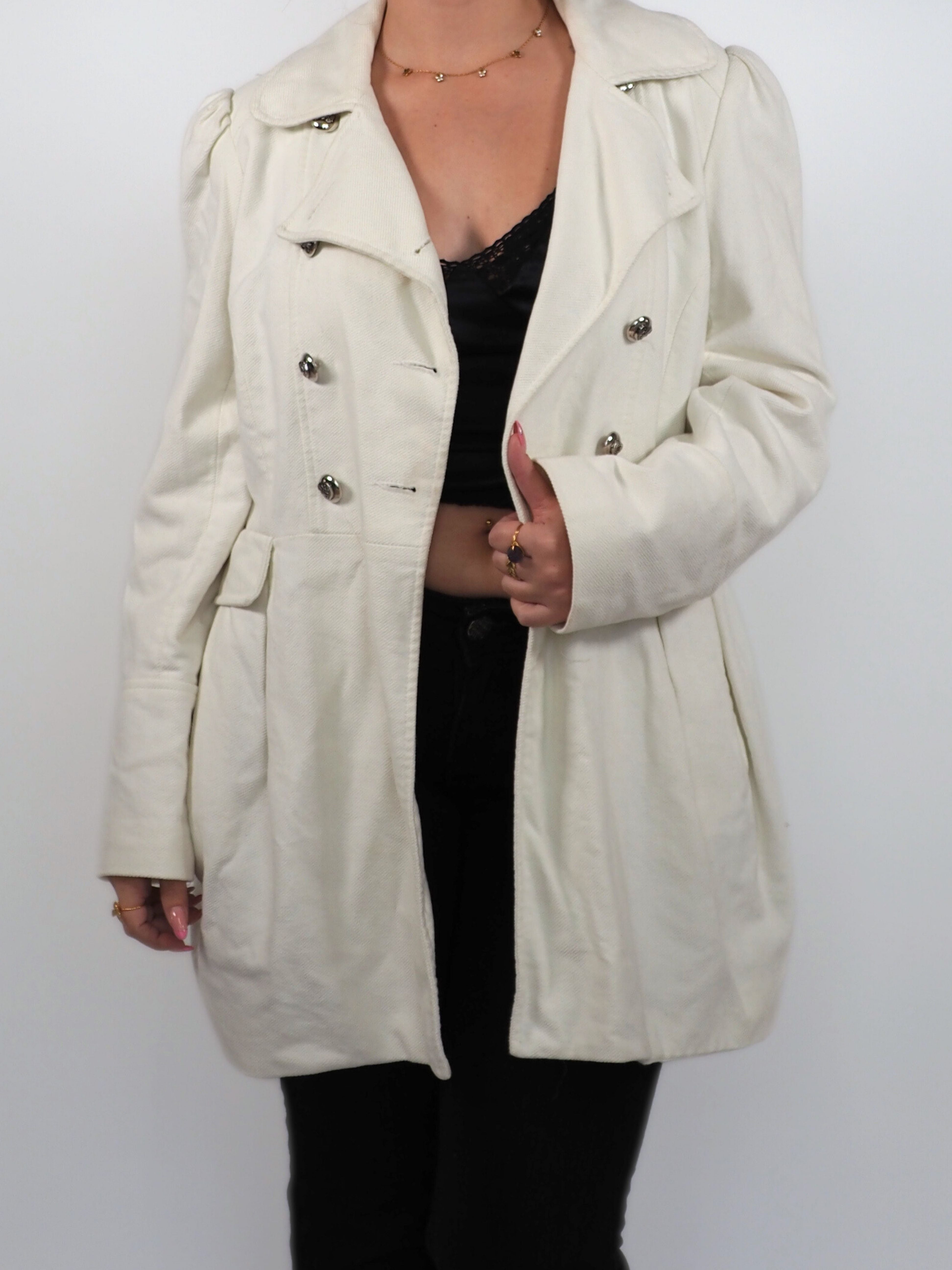 Vintage Select Cream Trench Coat