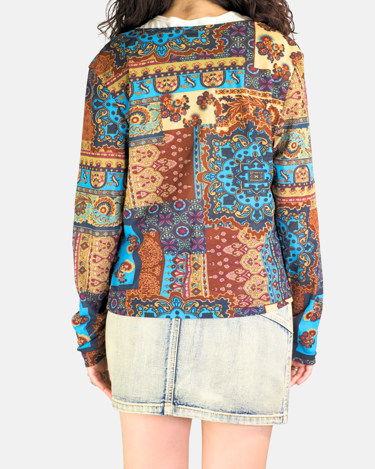 Patchwork Paisley Patwork Cardigan - Nienhaus