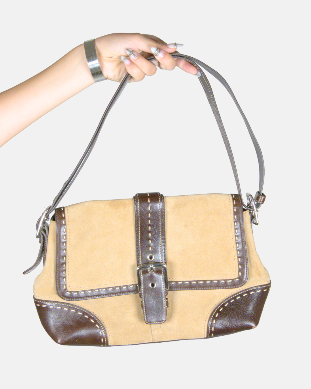Coach Bleecker Suede Flap Crossbody
