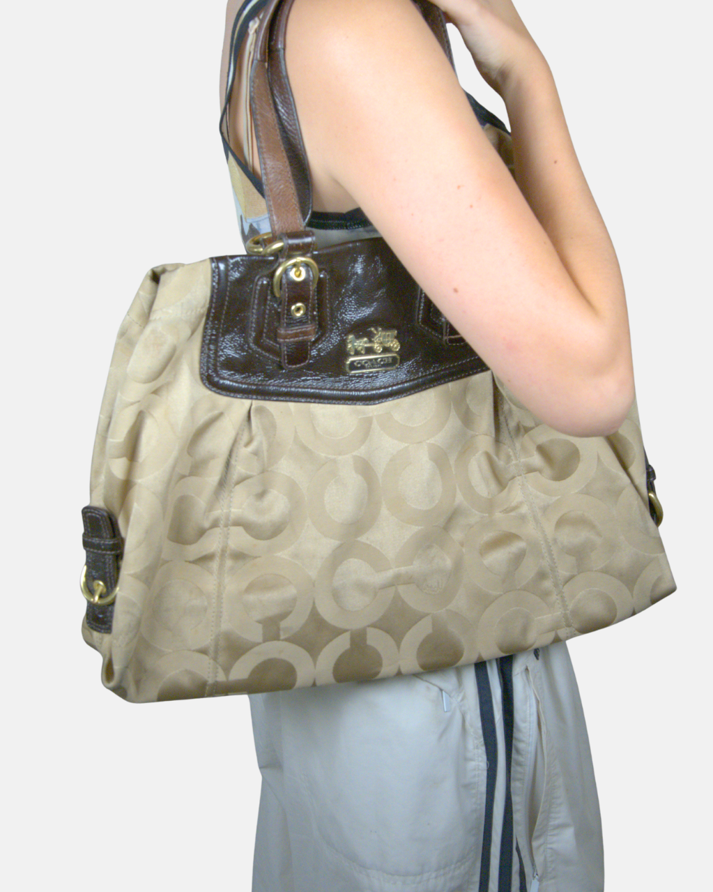 Coach Signature Satin Tote