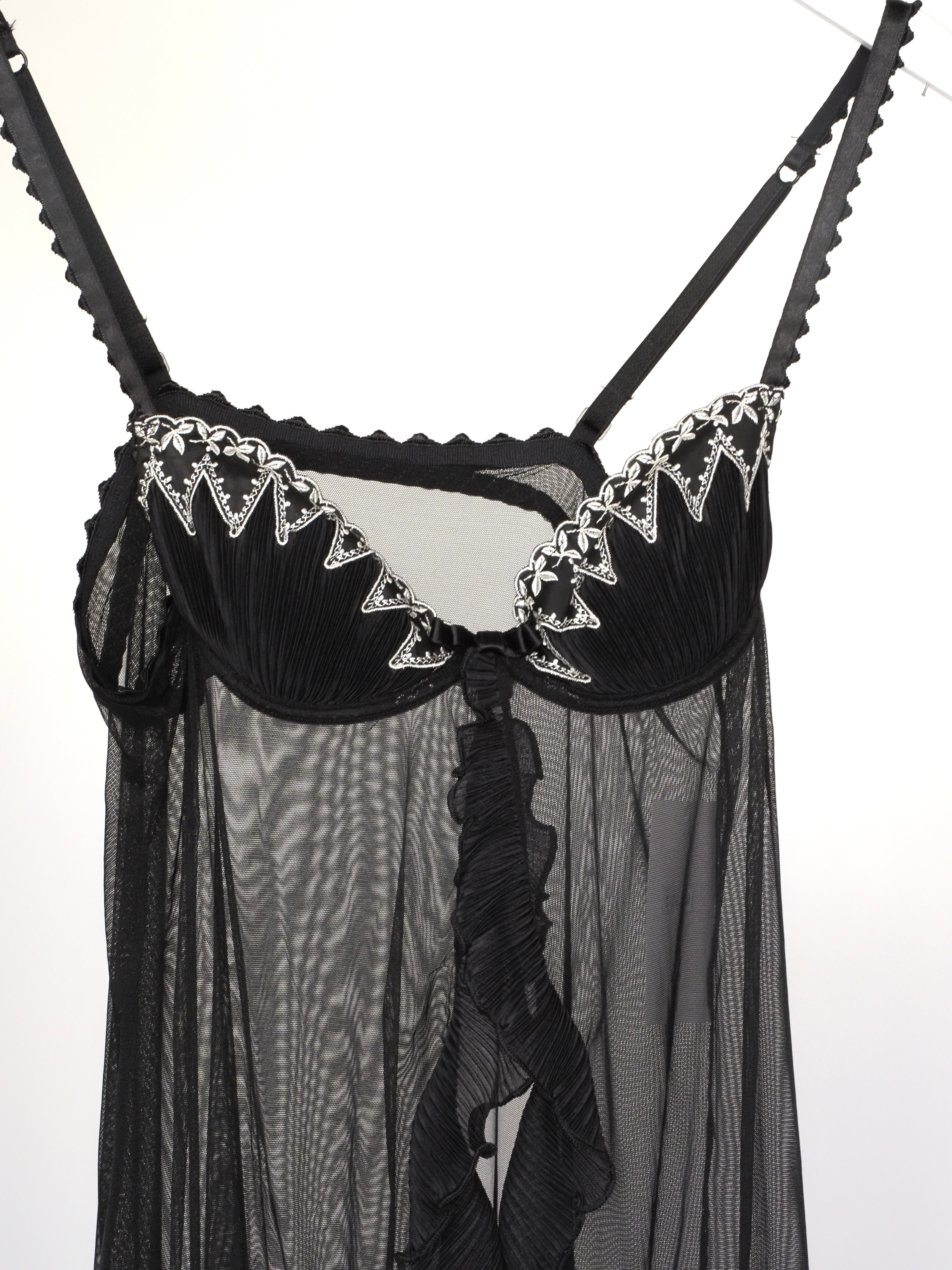 C&A Lingerie Red Satin & Lace Trim Slip Dress