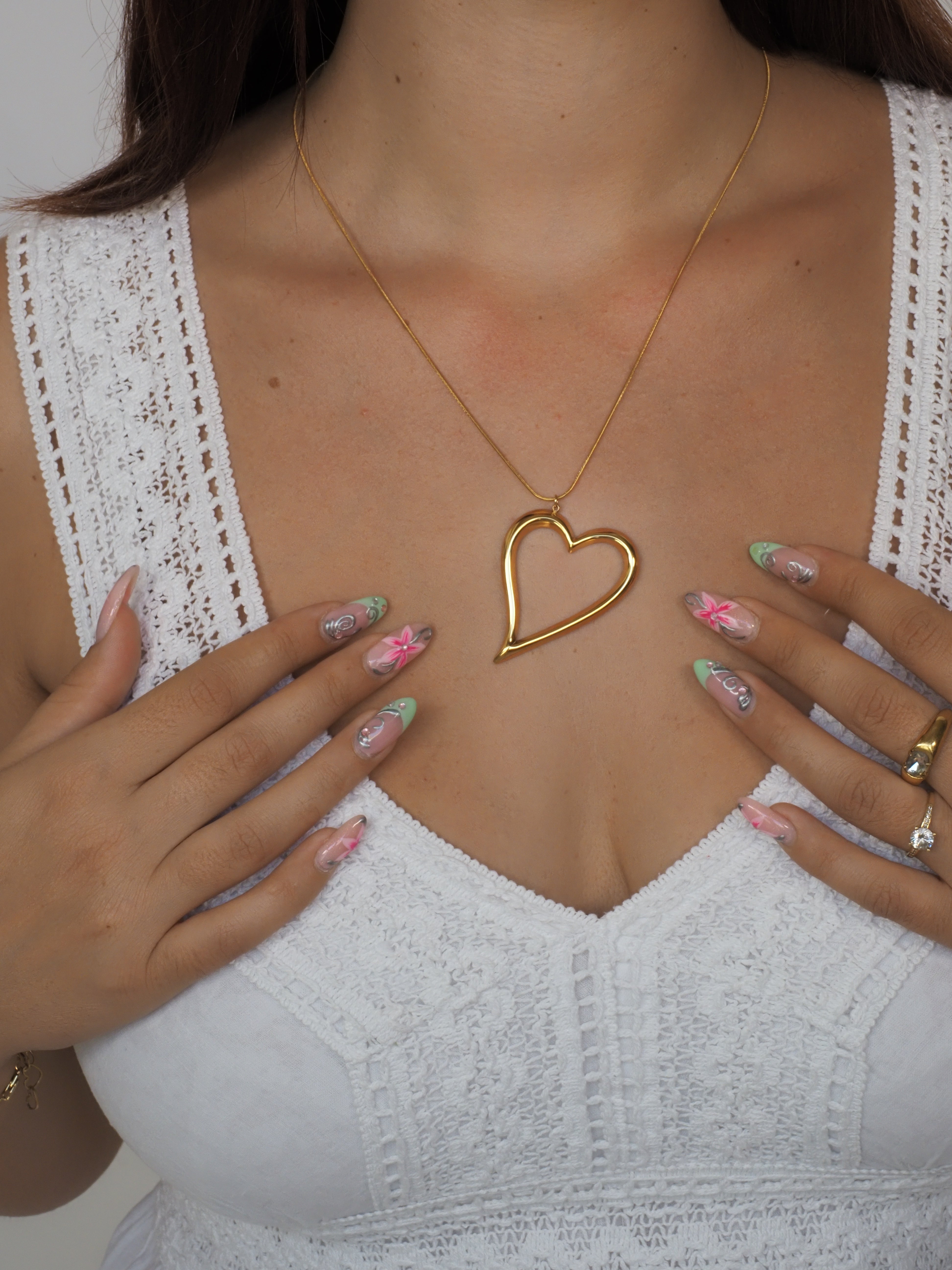The Zarina Open Heart Necklace