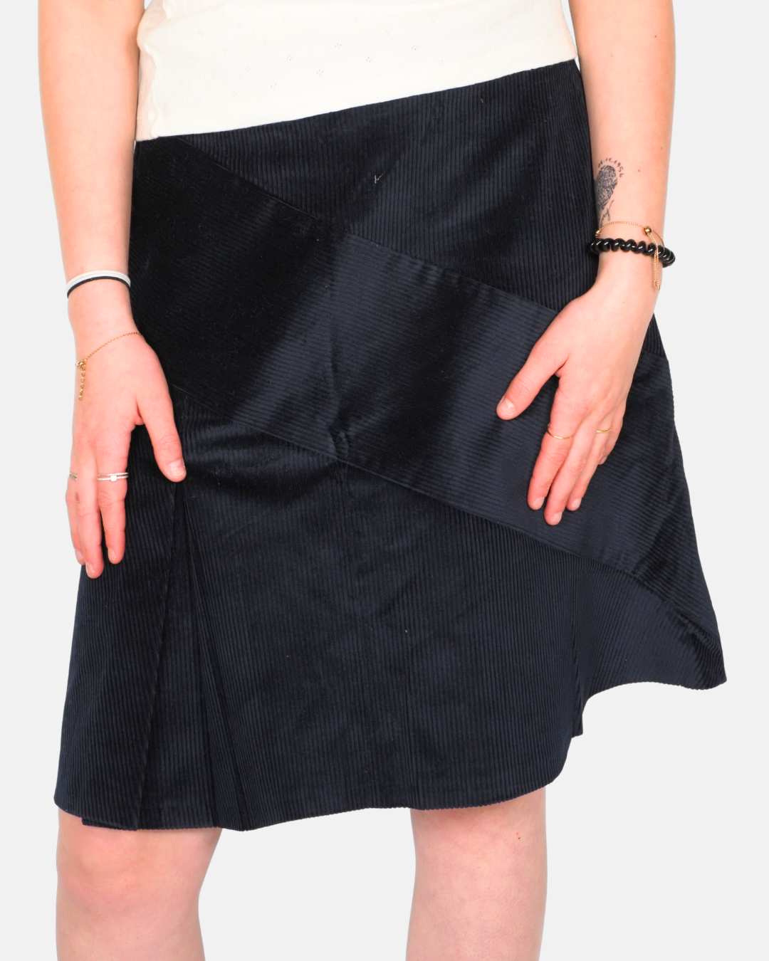 Y2K Asymmetric Panel Mini Skirt