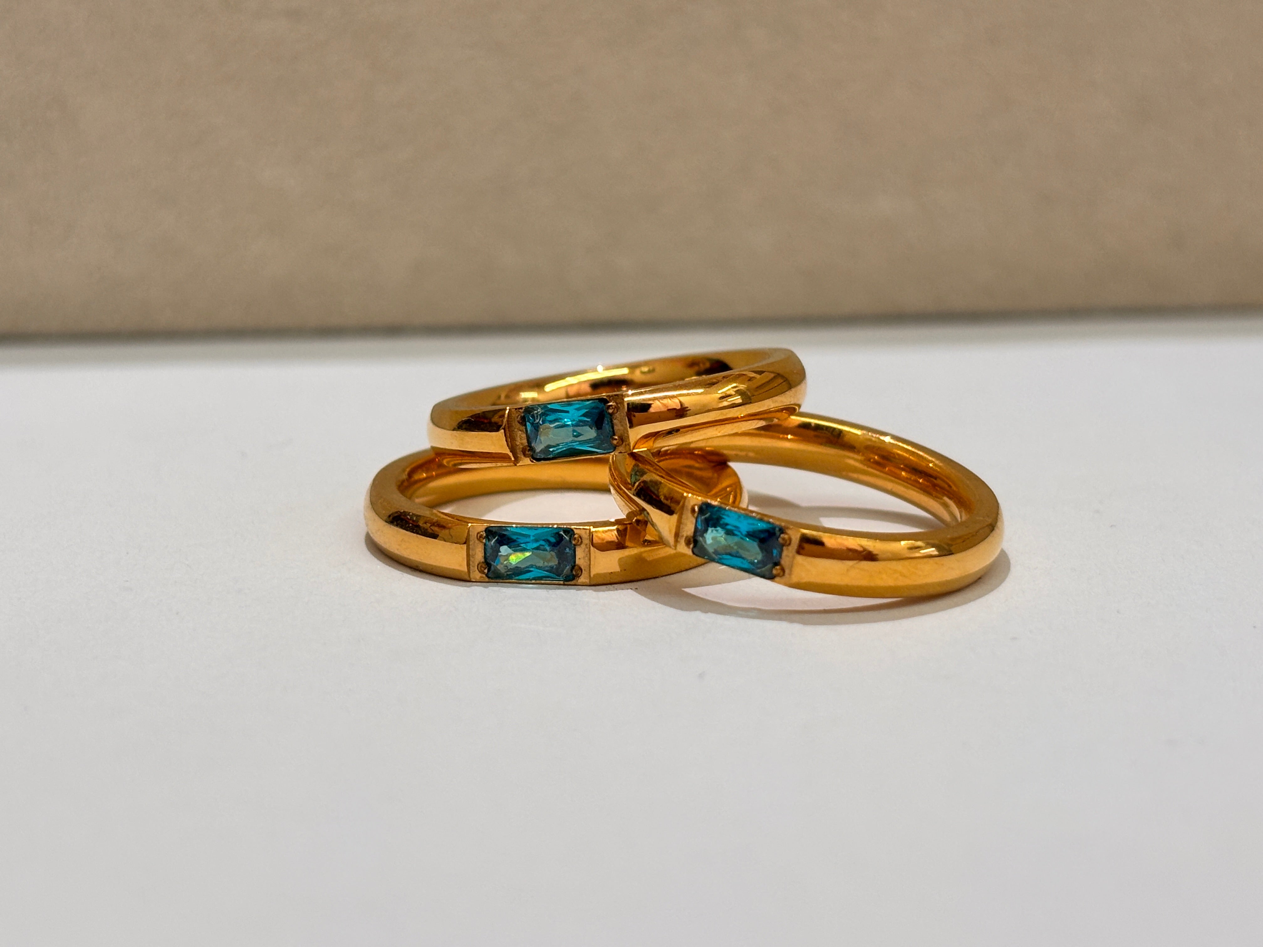 Bright Blue Colorful Ring