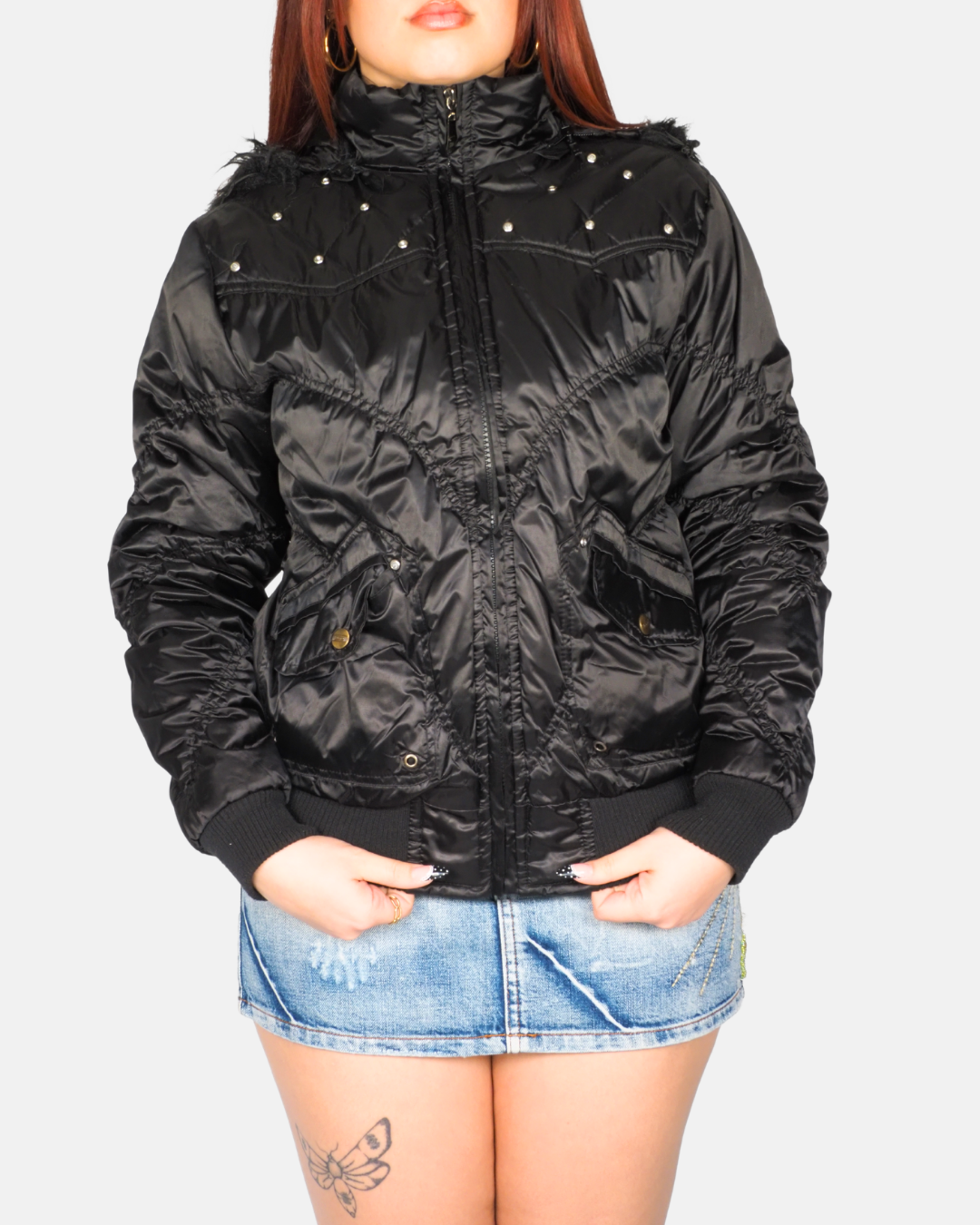 Studded Puffer Jacket