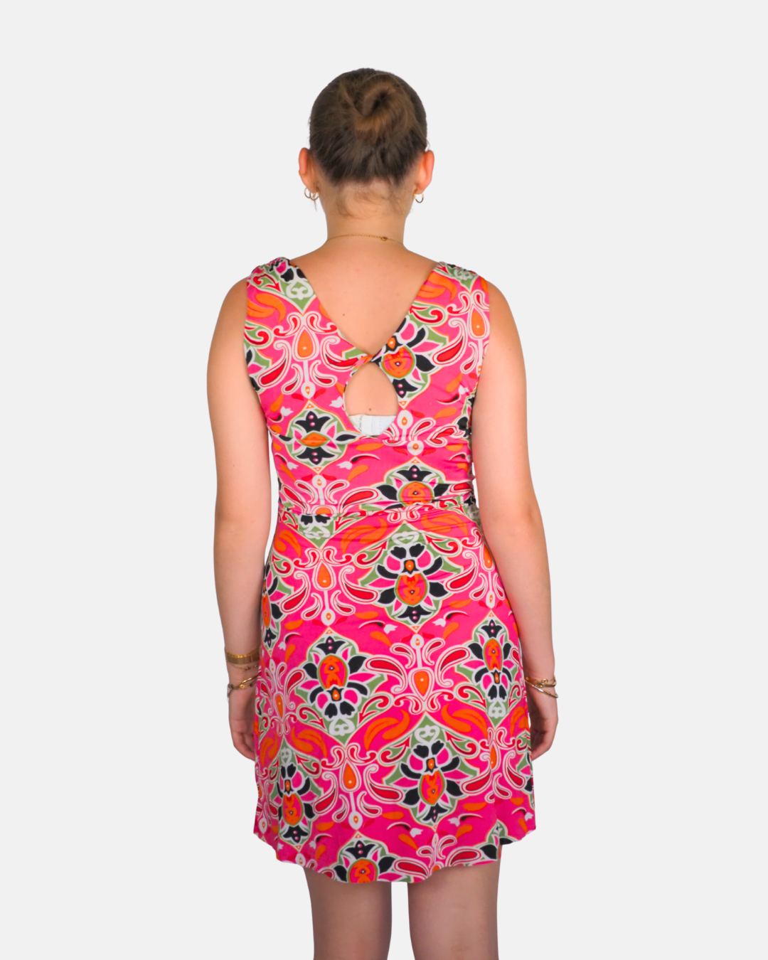 Pink Psychedelic Mini Dress by Swiss Miss