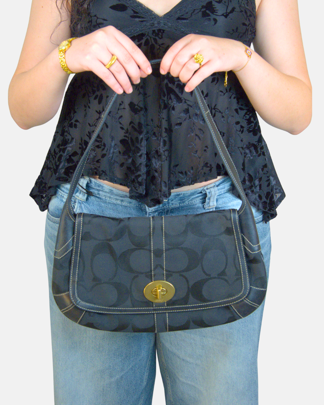 Coach Ergo Signature Flap Shoulder Bag
