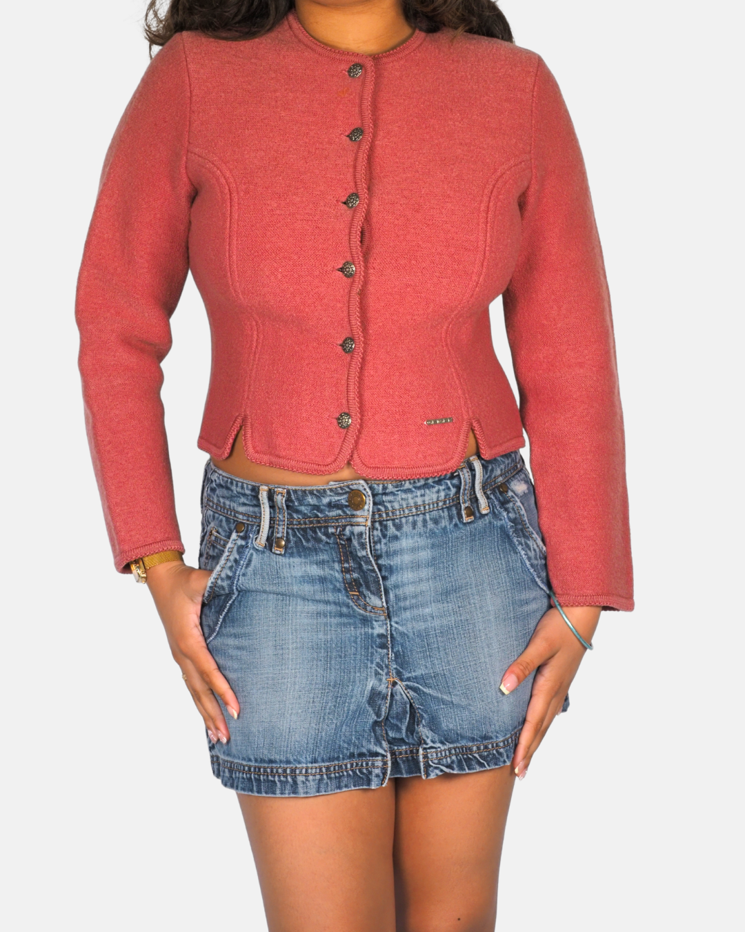 Geiger Fitted Wool Cardigan