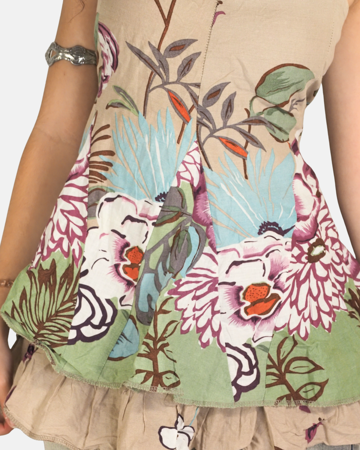 Floral Ruffle Babydoll Cami Top - Sensations