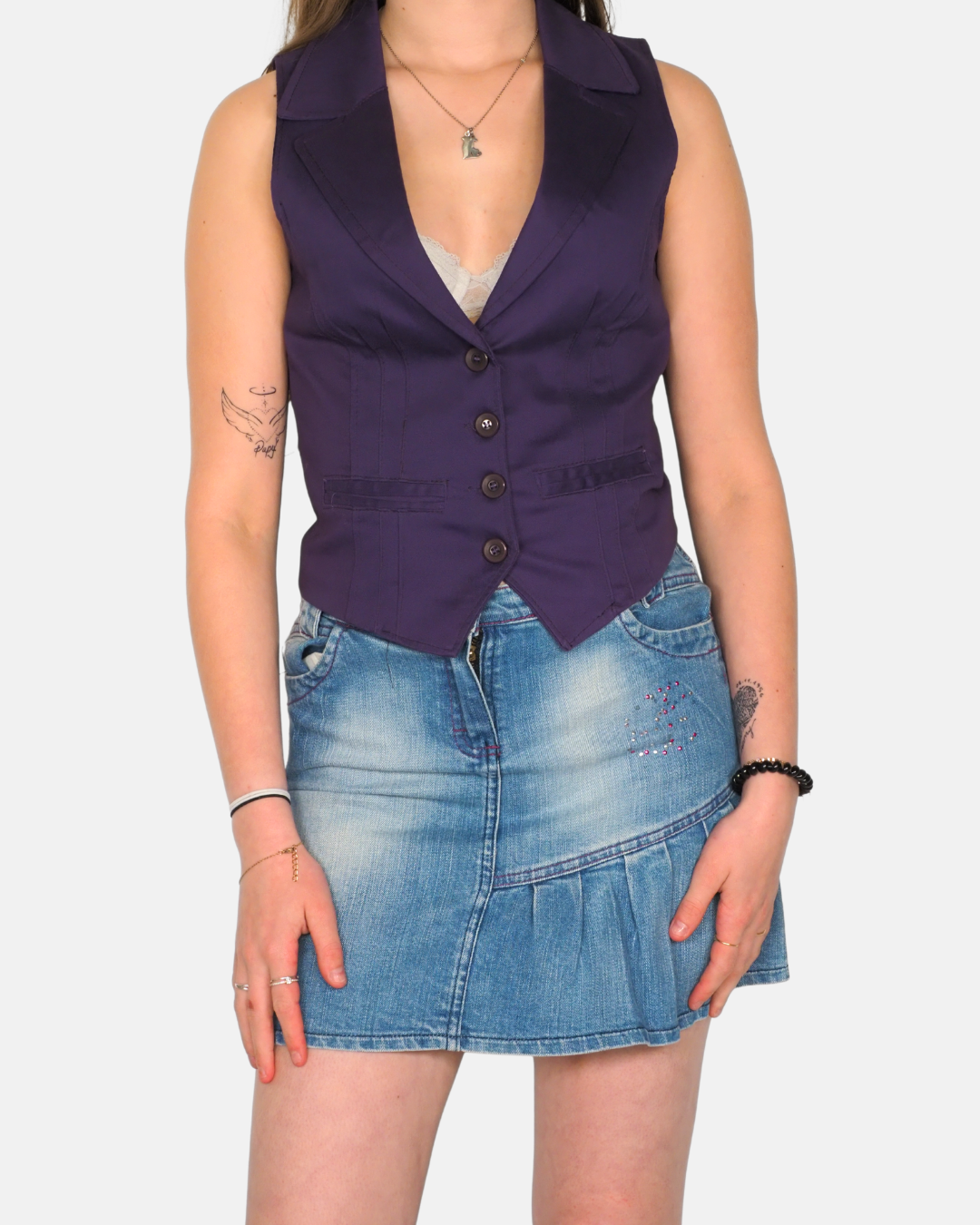 Y2K Tailored Waistcoat Vest