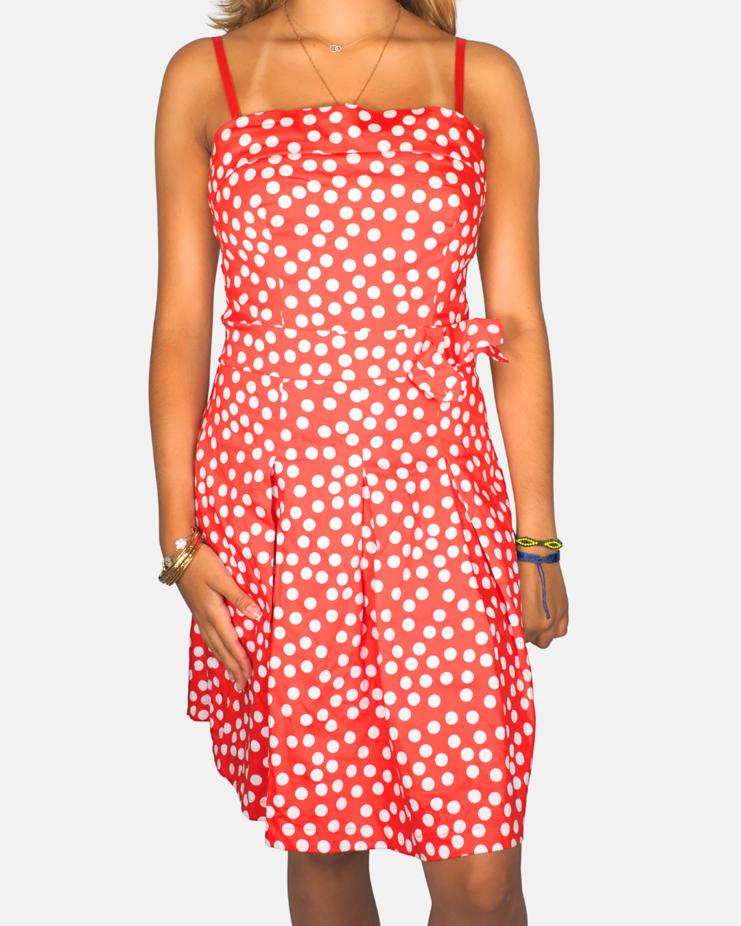 Orsay Red & White Polka Dot Fit & Flare Dress
