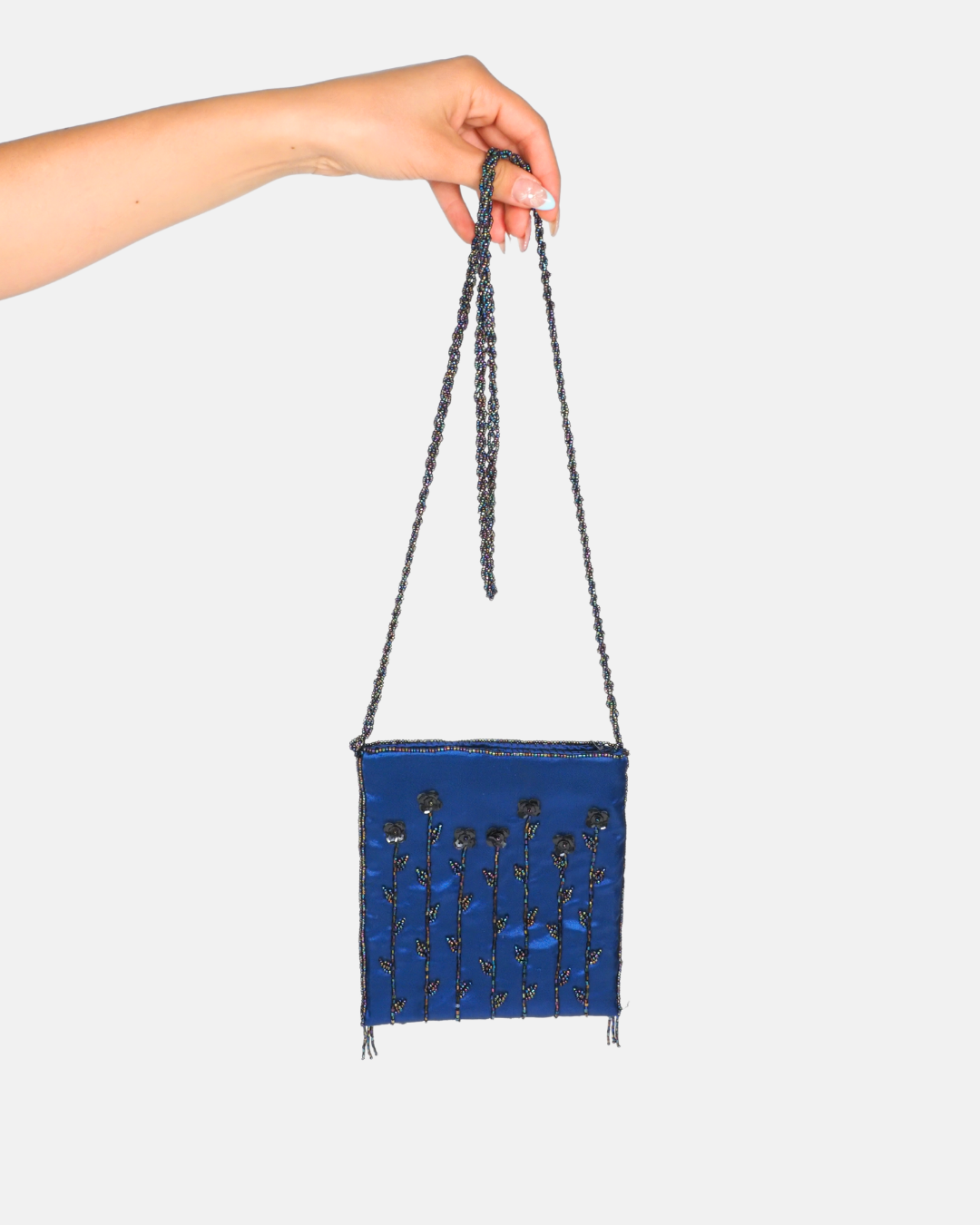 Vintage Beaded Floral Mini Bag