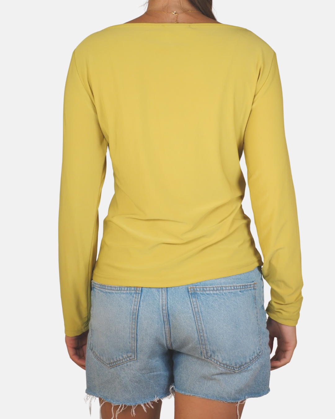 Lime Rhinestone Butterfly Long Sleeve Top - Coconuda