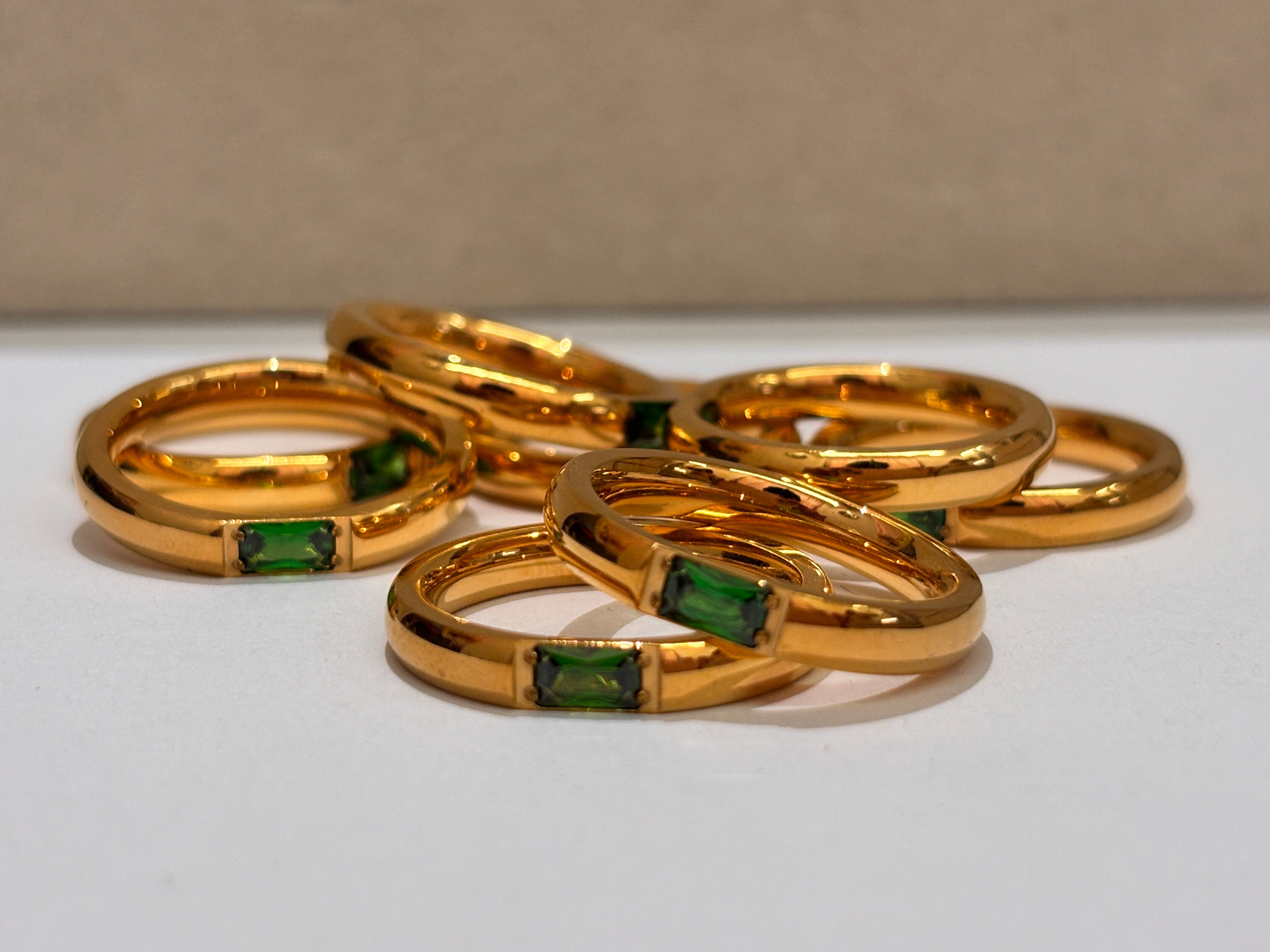 Dark Green Colorful Ring