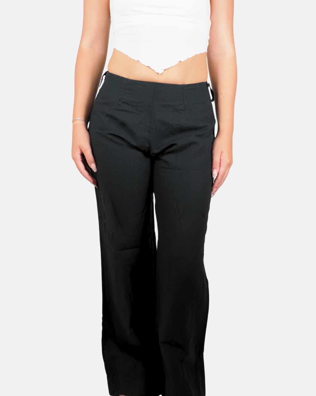 Black Wide Leg Trousers