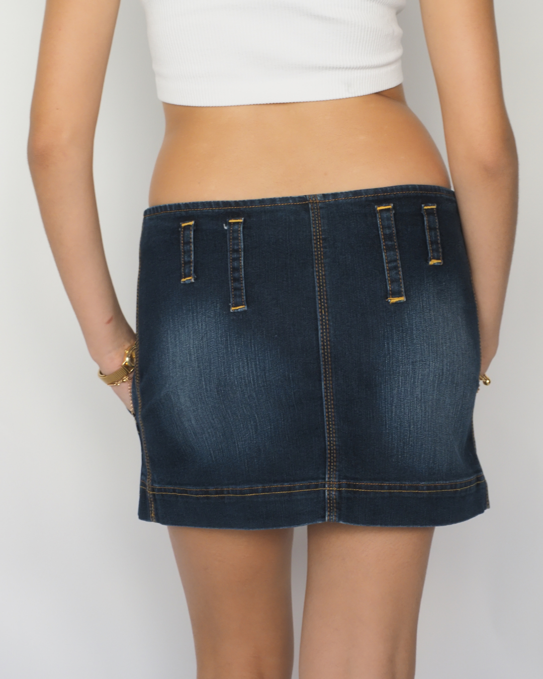 Dark Wash Denim Mini Skirt – Decon
