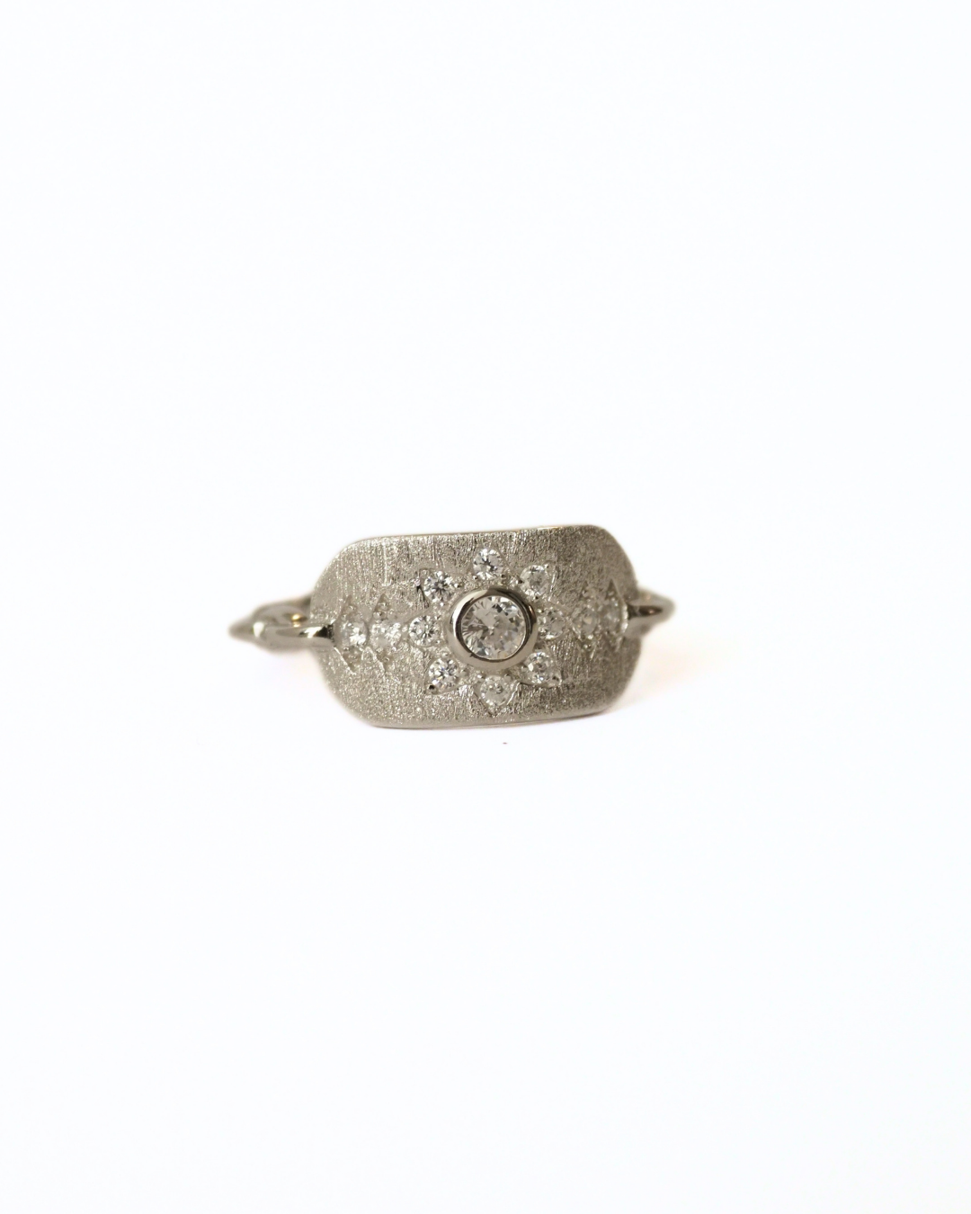 The Silver Petal Plated Ring
