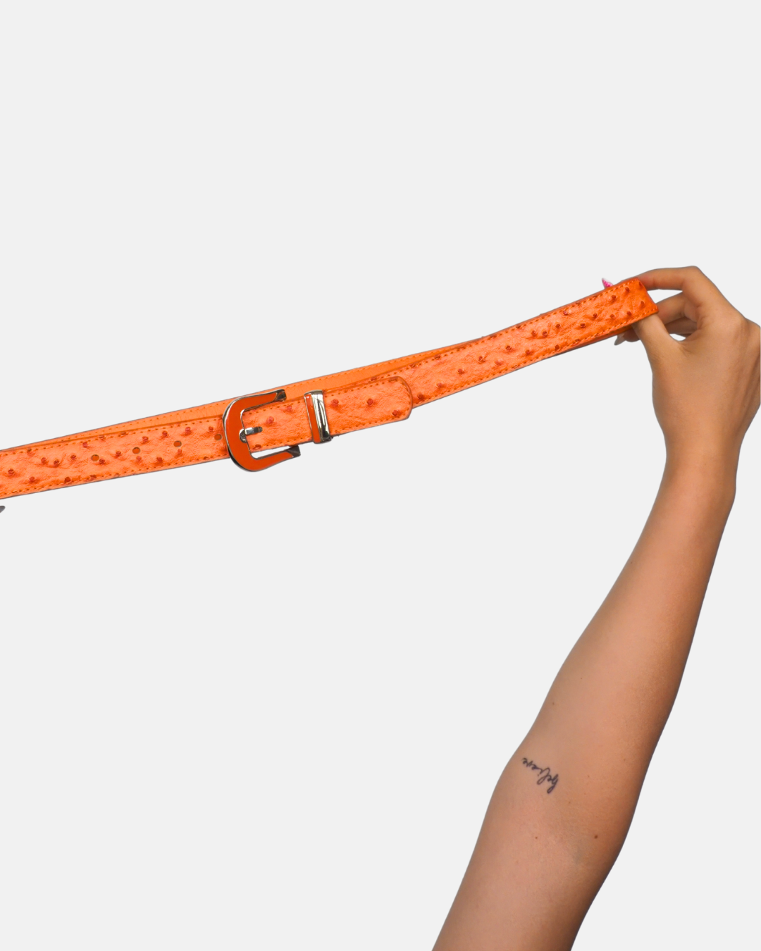Electric Orange Vintage Belt