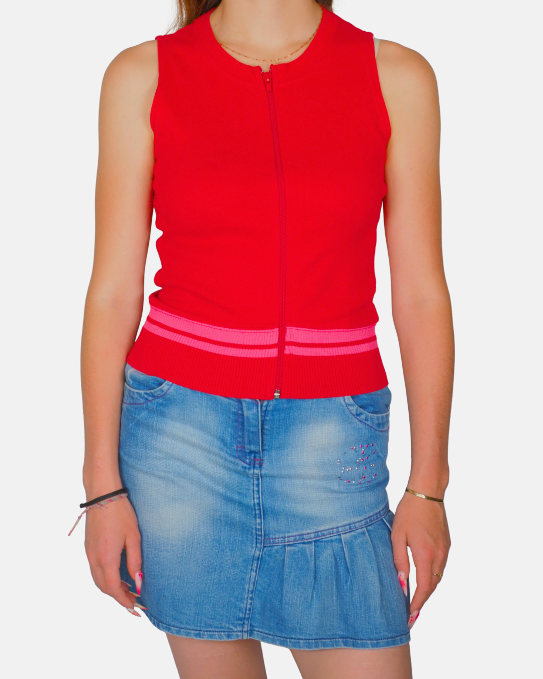 Vintage Everlast Zip-Up Knit Tank