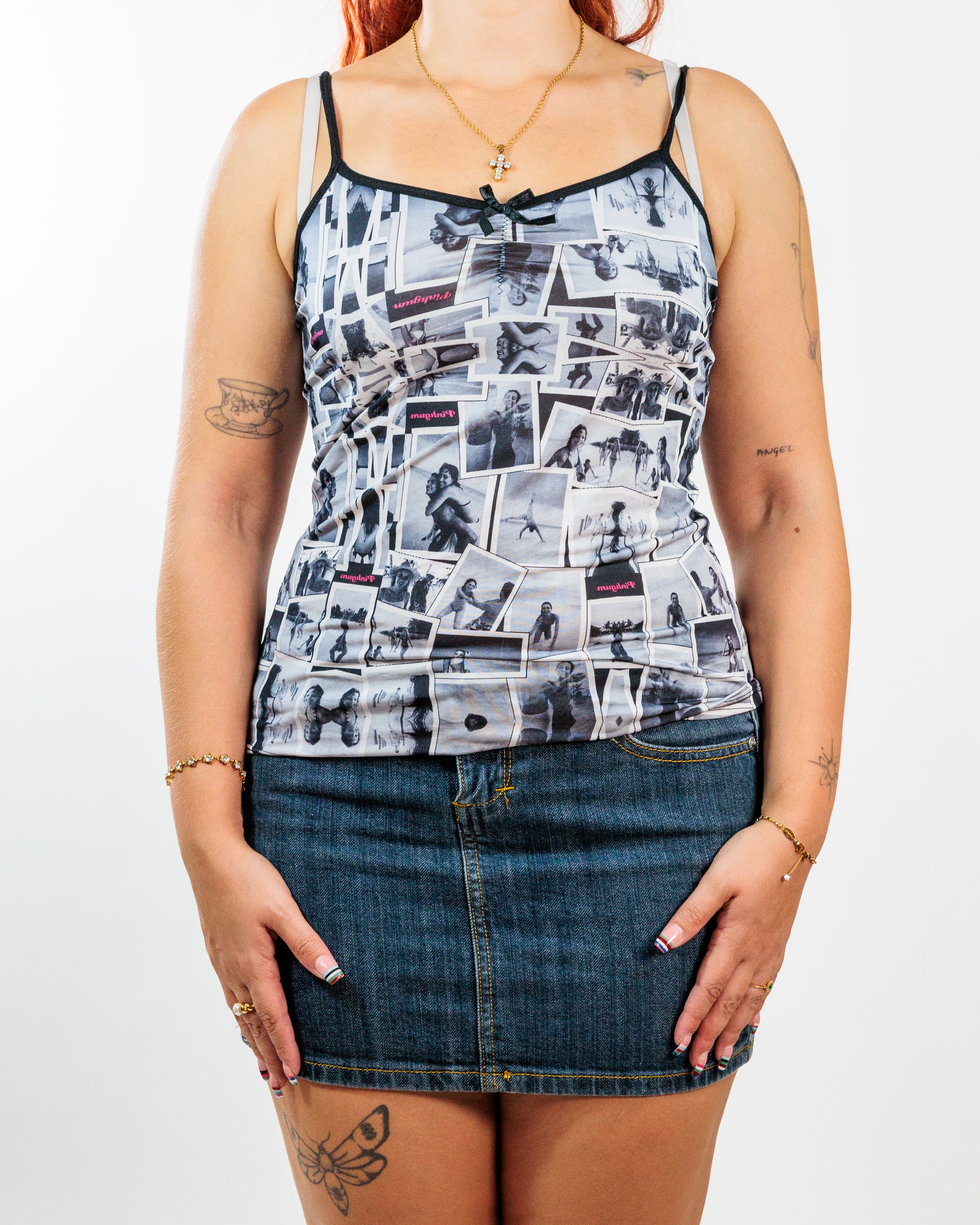 Black & White Photo Collage Camisole