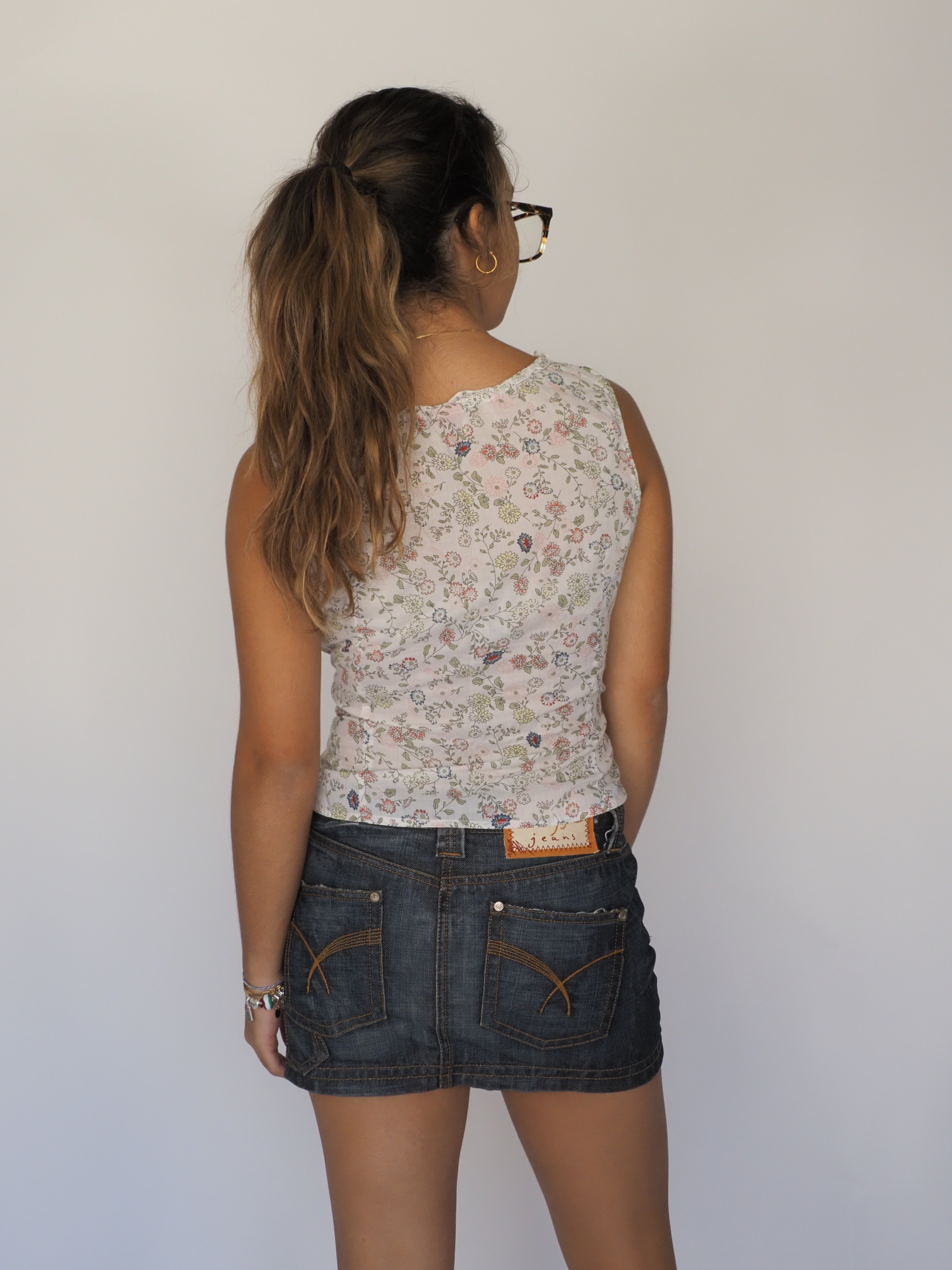 Y2K Floral Lace-Trim Sleeveless Blouse – Esprit