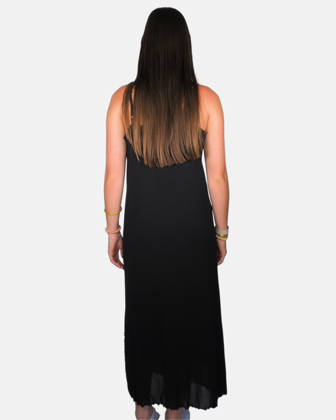 Wangli Beaded Evening Maxi Dress