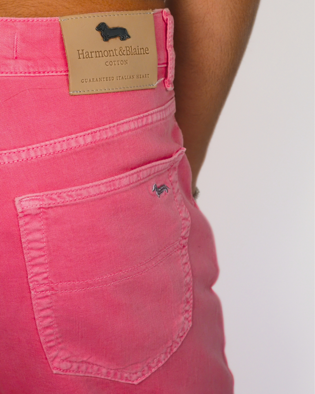 Hot Pink Straight-Leg Jeans – Harmont & Blaine