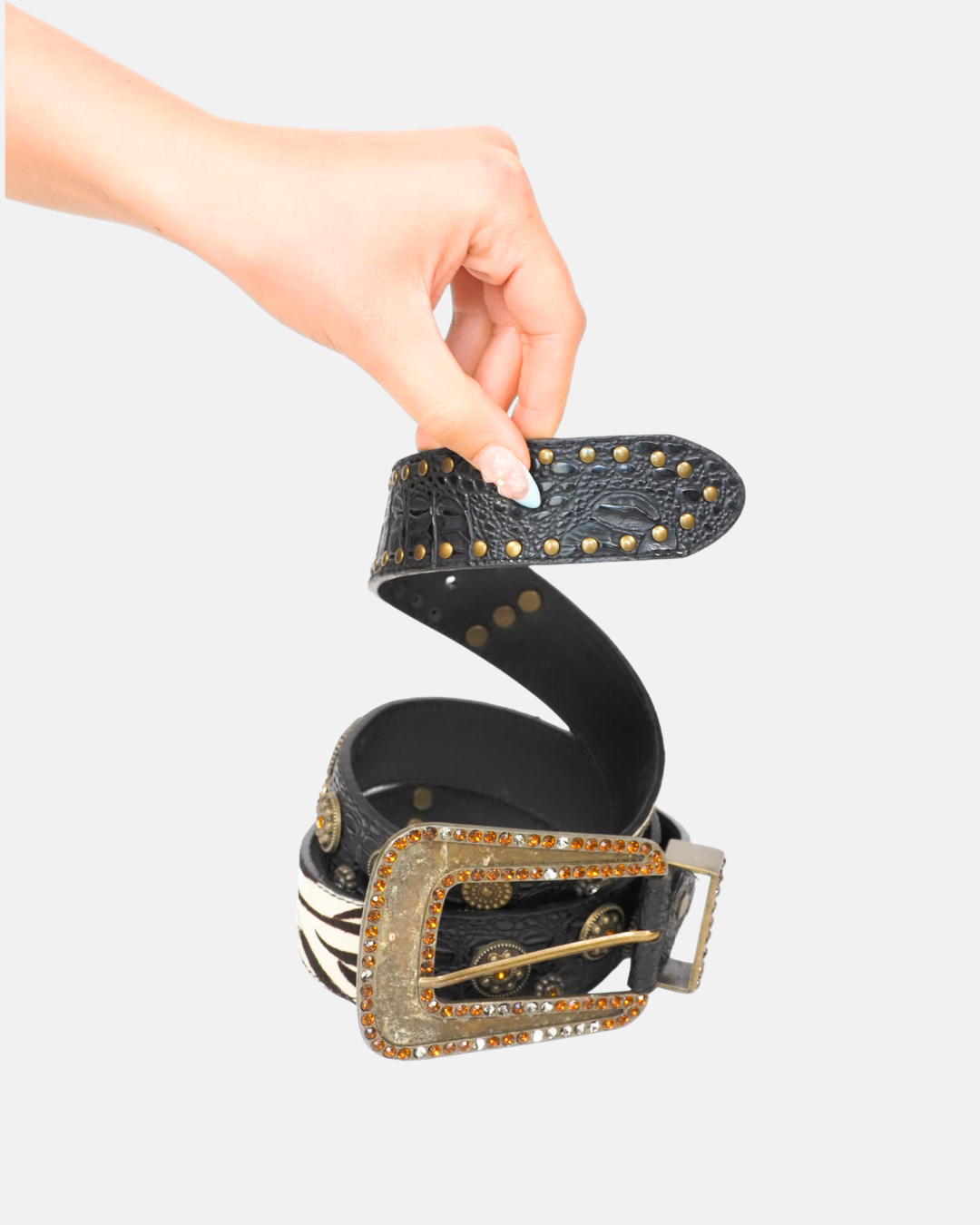 Y2K Western Glam Statement Belt