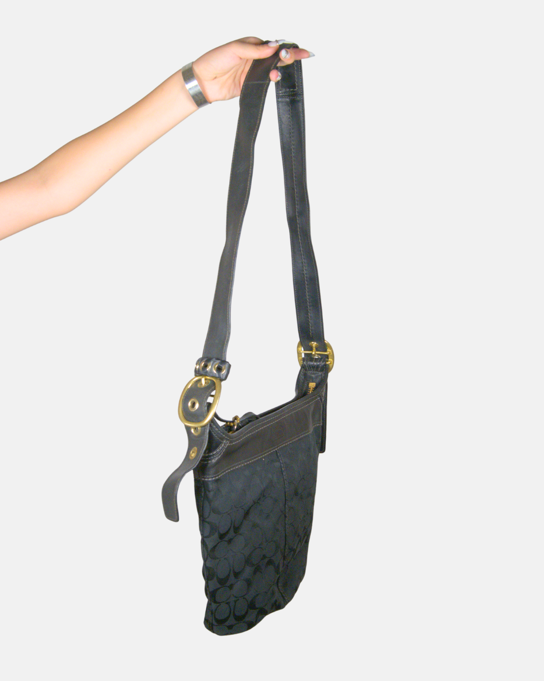 Coach Signature Black Shoulder Bag