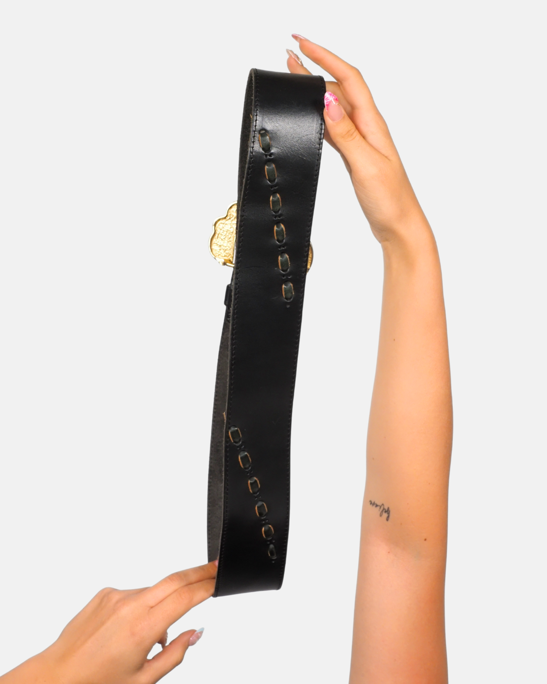 Vintage Sculptural Buckle Belt