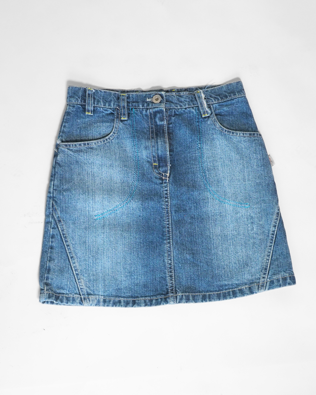 Y2K Panelled Denim Mini Skirt – Oxsil