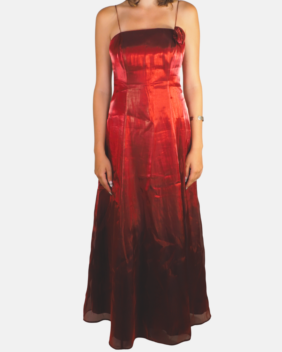 Burgundy Ombre Evening Gown - Débute