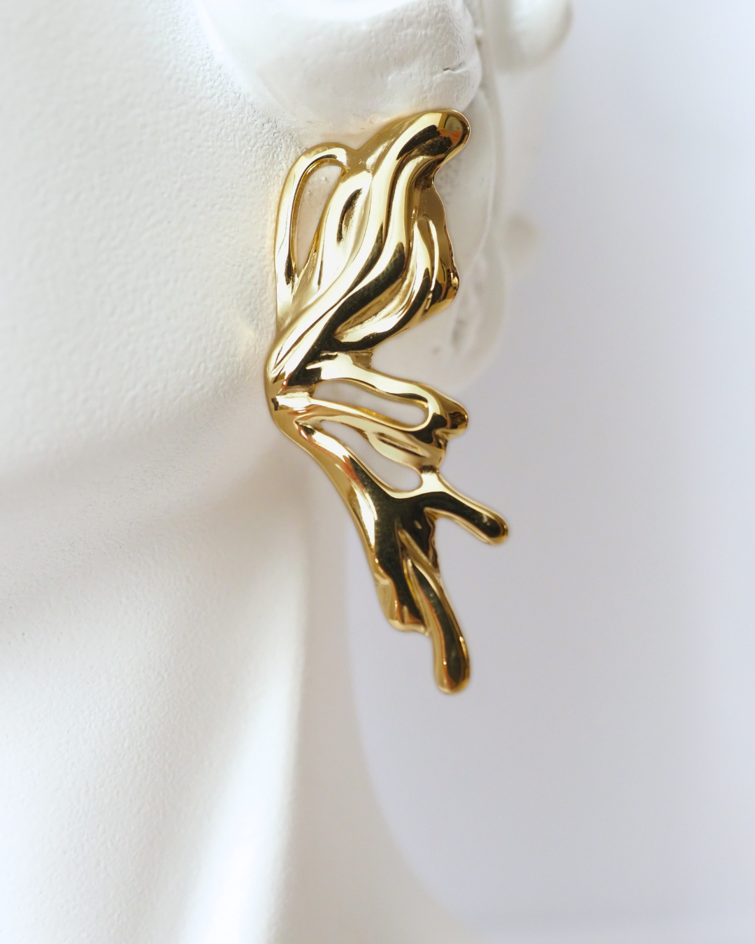Nyx Cipher Earrings in Gold