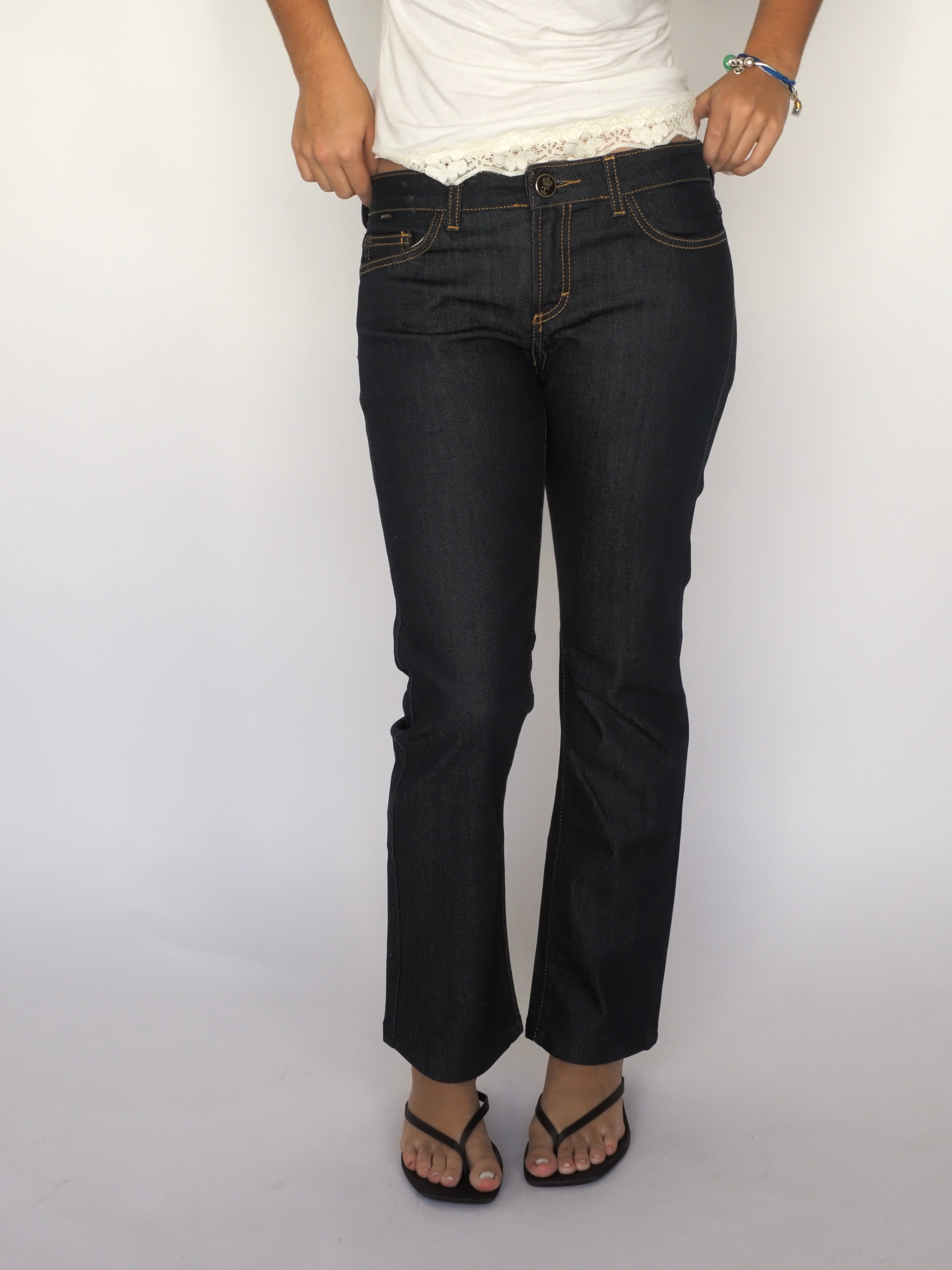 Just Cavalli Dark-Wash Straight Leg Jeans