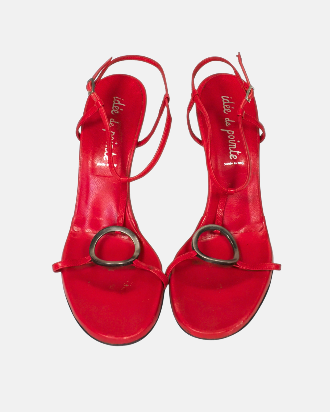 Red It-Girl Heeled Sandals