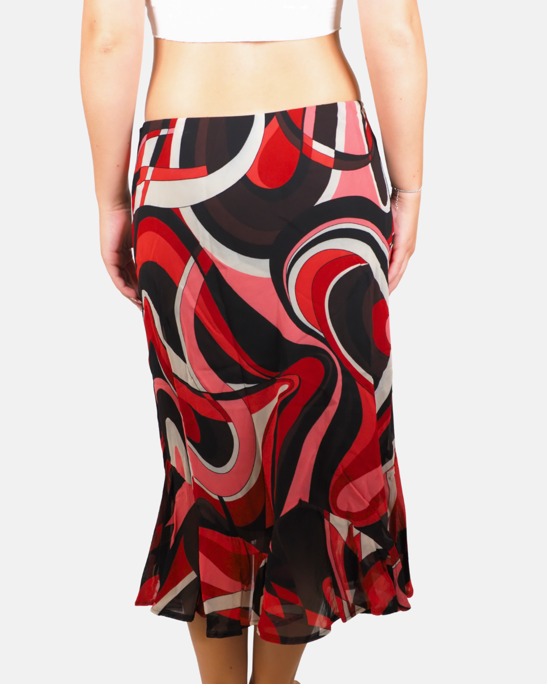Abstract Mesh Midi Skirt by Marks & Spencer