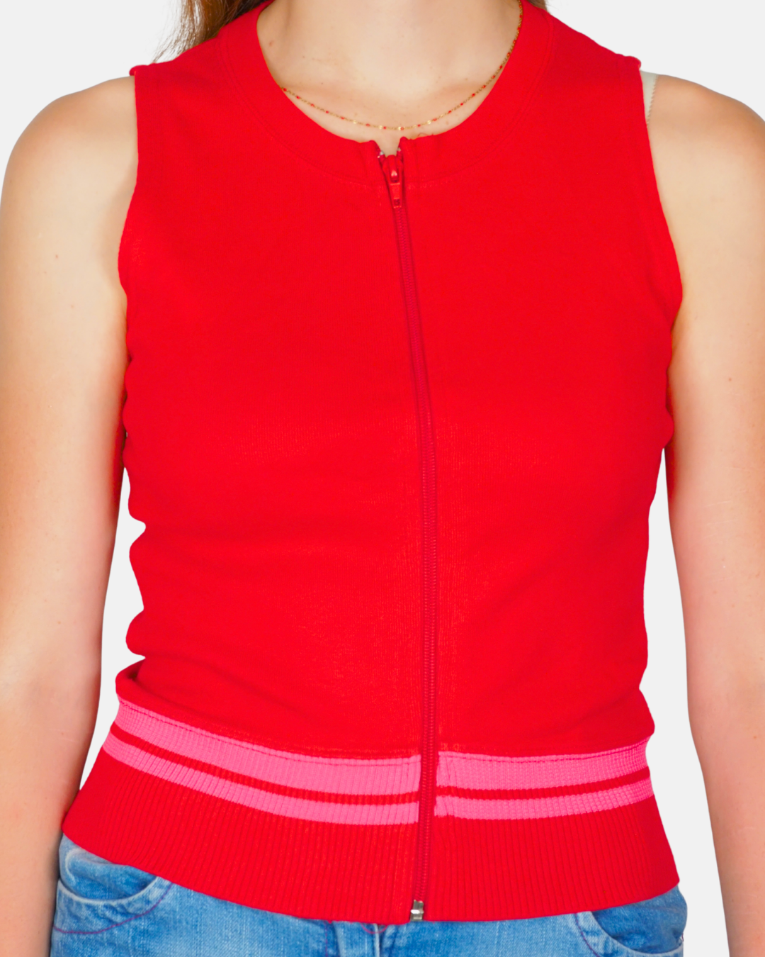 Vintage Everlast Zip-Up Knit Tank