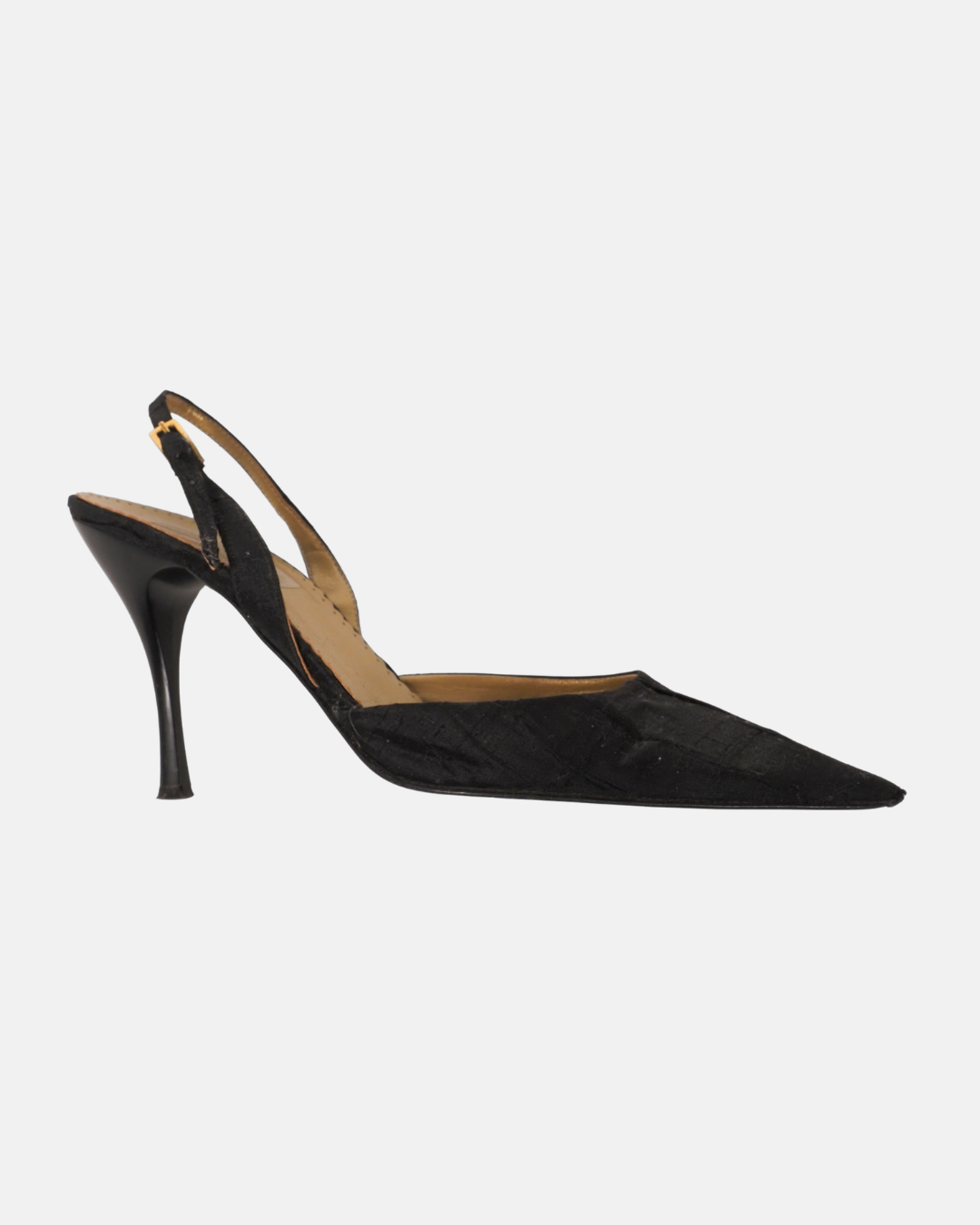Pointed toe black heels- made in Italy