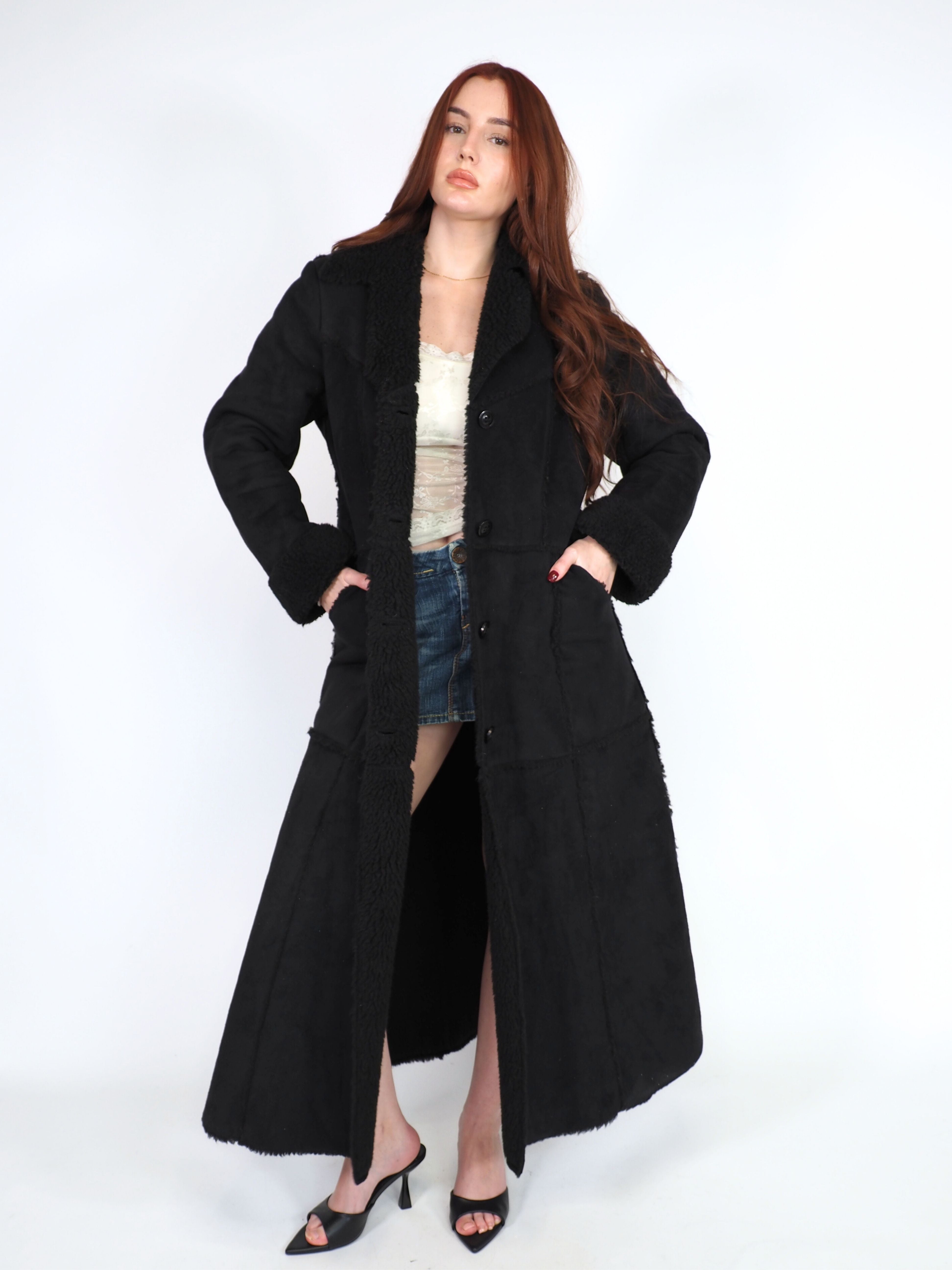 Gorgeous Vintage Silvia Bauer Penny Lane Black Coat