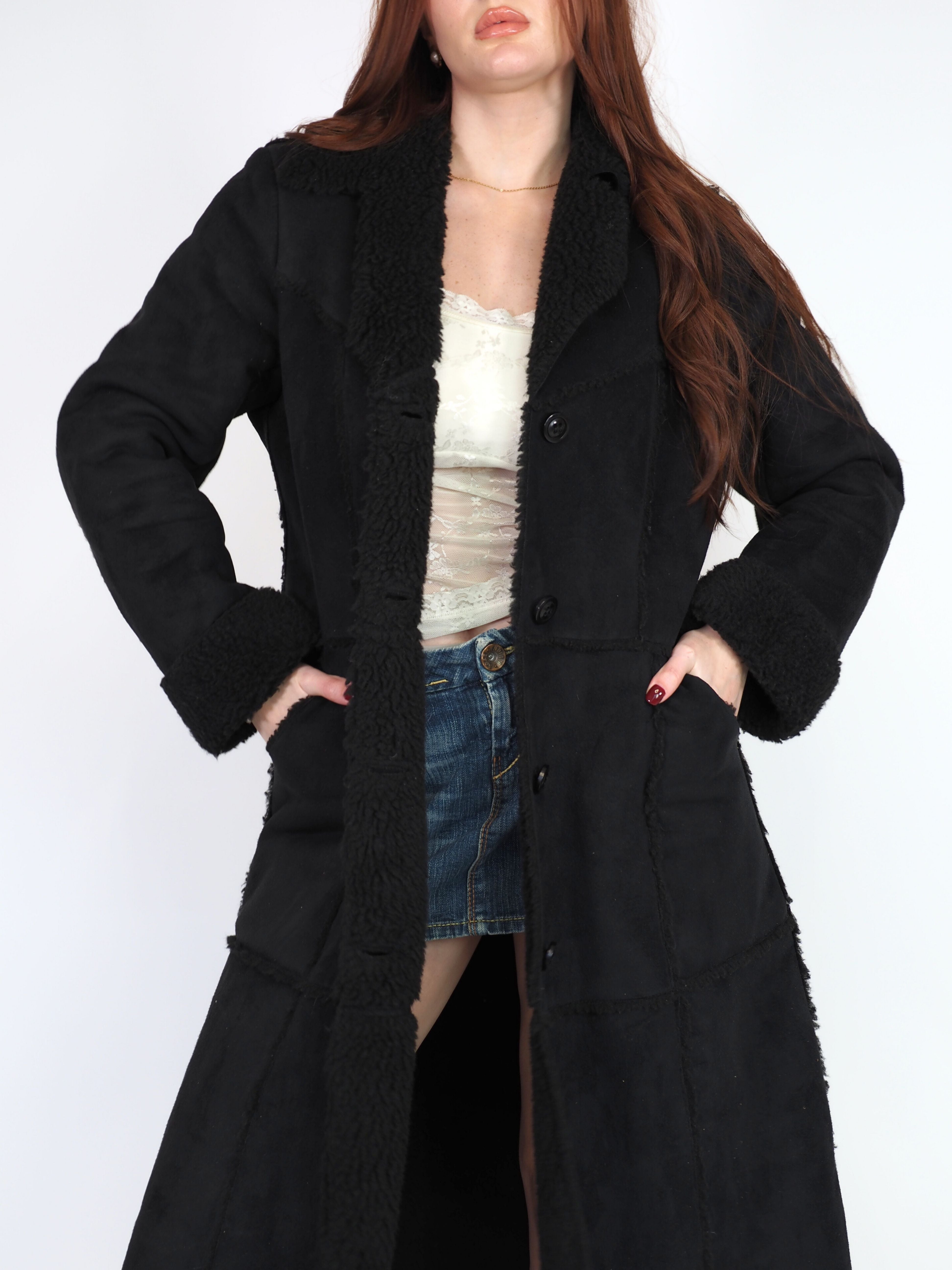 Gorgeous Vintage Silvia Bauer Penny Lane Black Coat