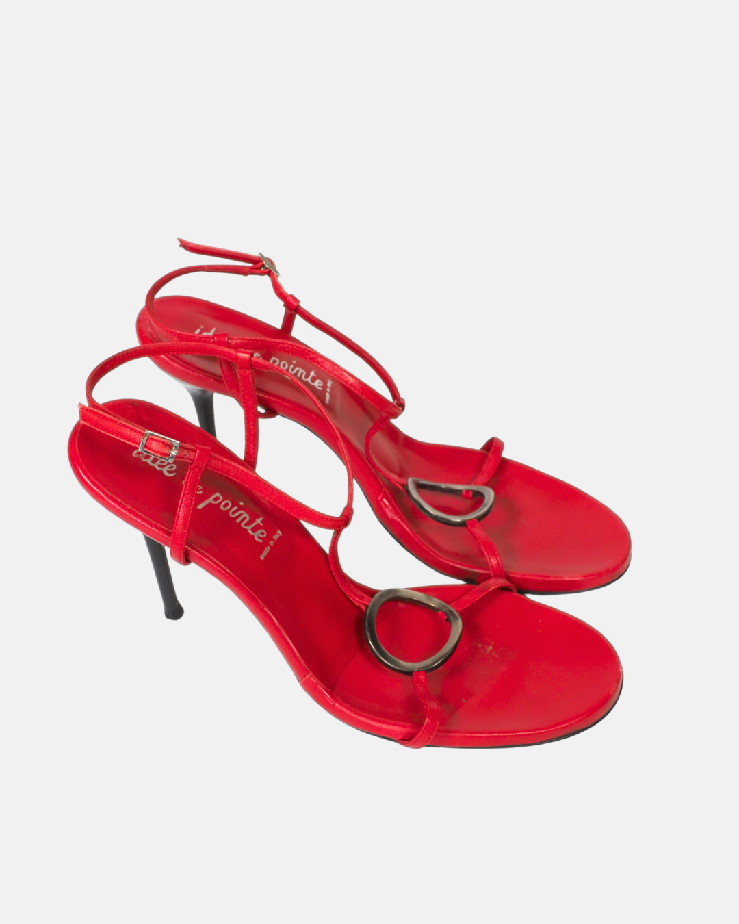 Red It-Girl Heeled Sandals
