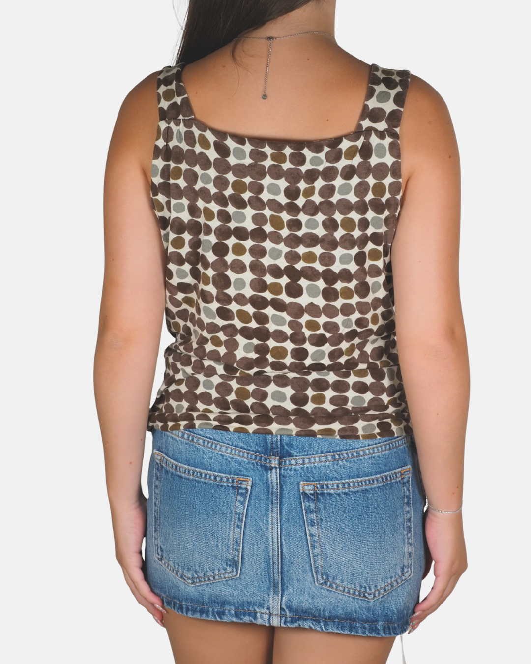 Abstract Spot Cowl Neck Top - Maxmara