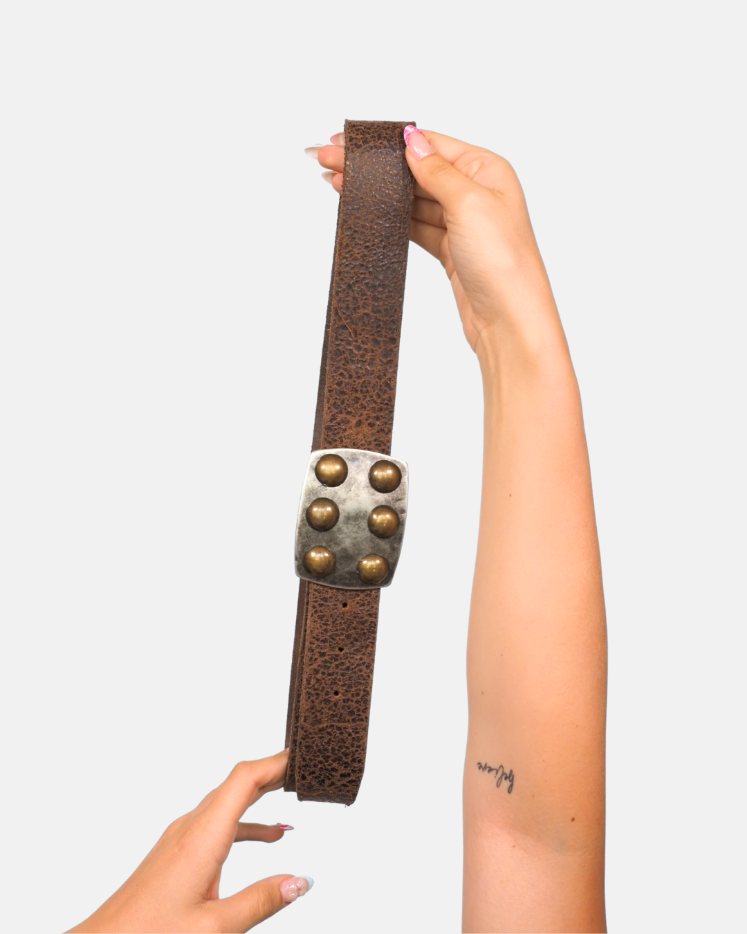 Rustic Brown Statement Belt