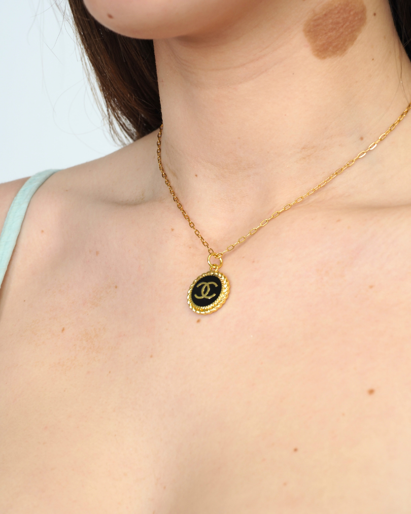 Re-Worked Chanel Pendant Necklace in Gold