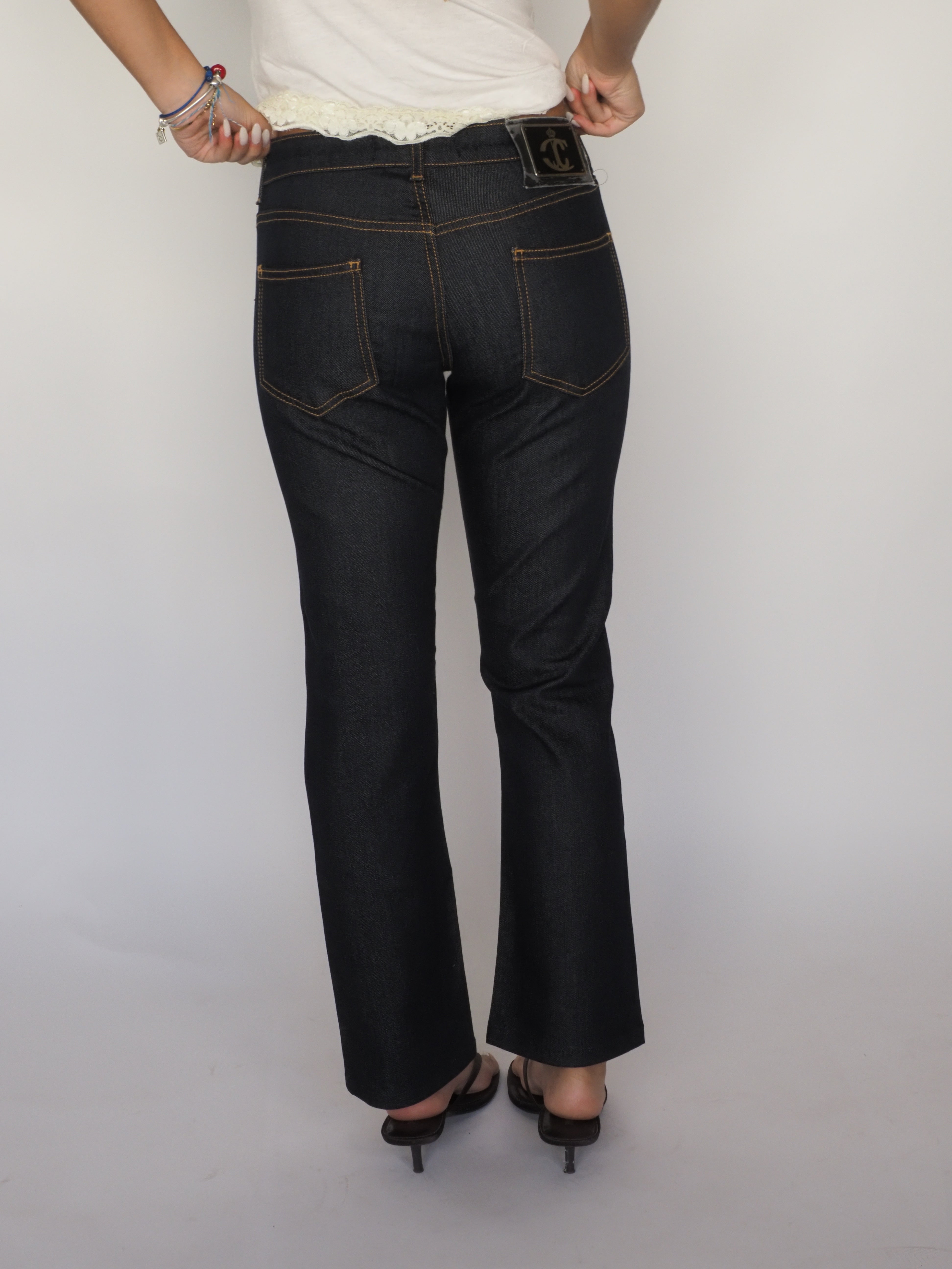 Just Cavalli Dark-Wash Straight Leg Jeans