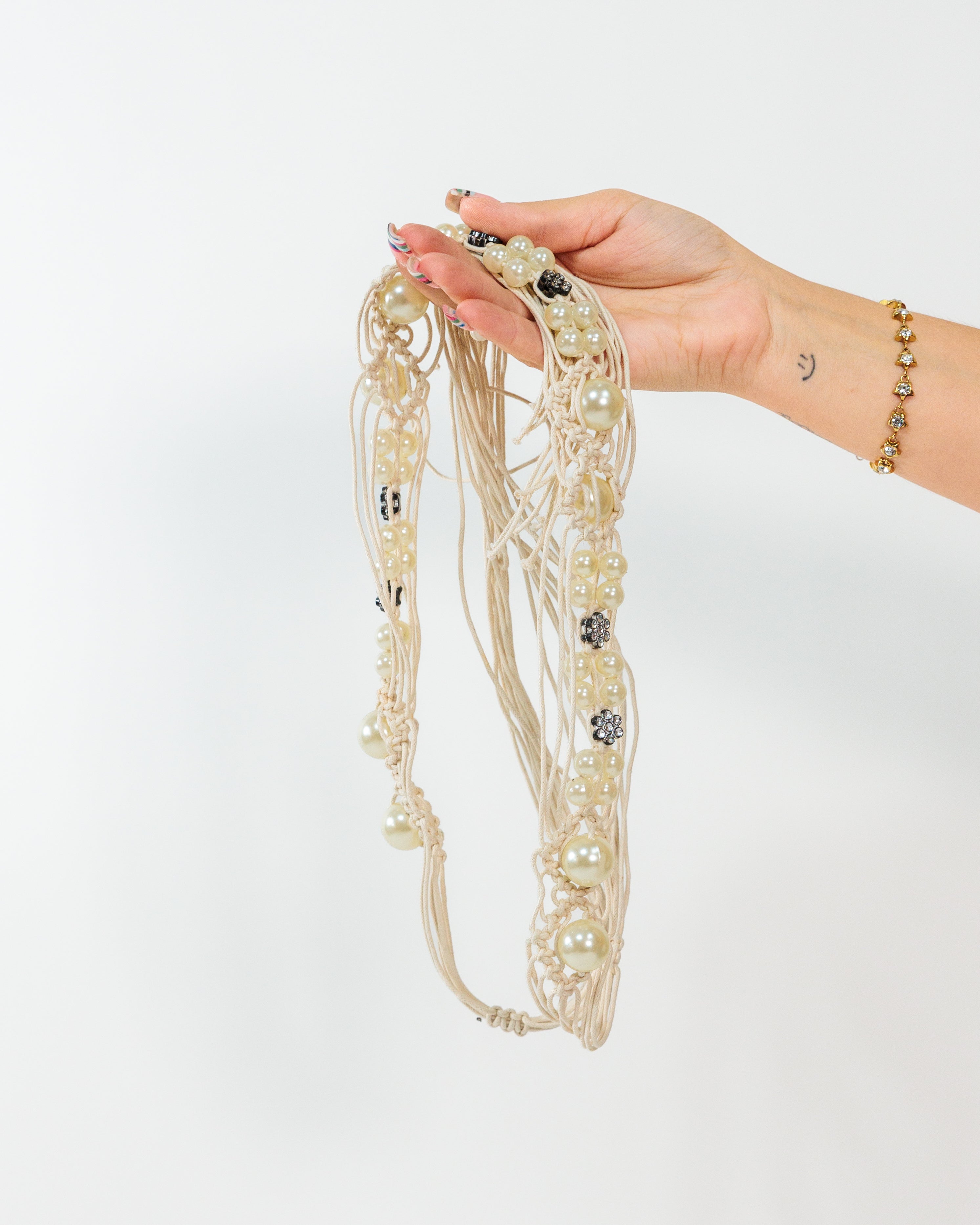 Pearl Macramé Belt
