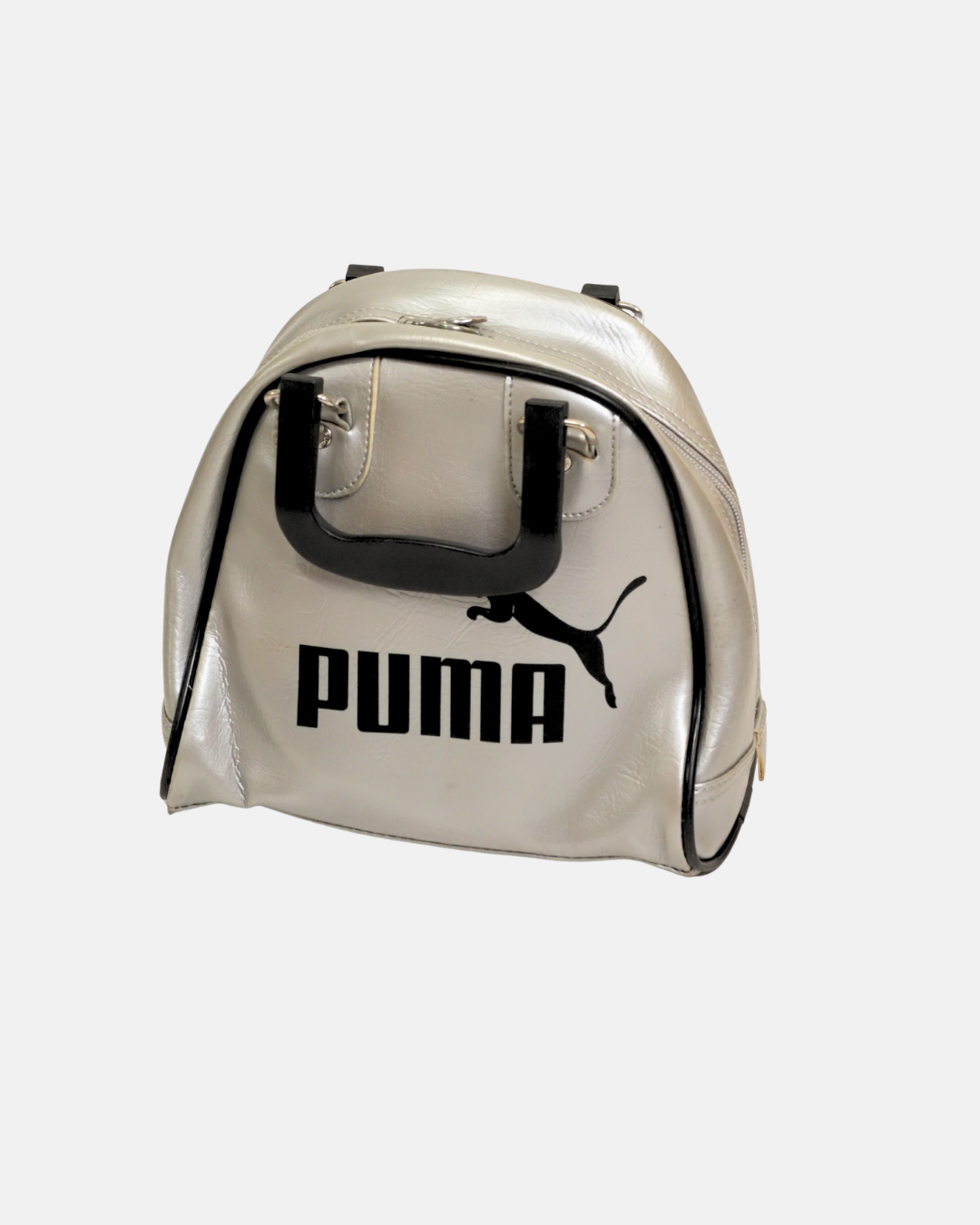 Vintage Puma Y2K Silver Mini Bowling Bag